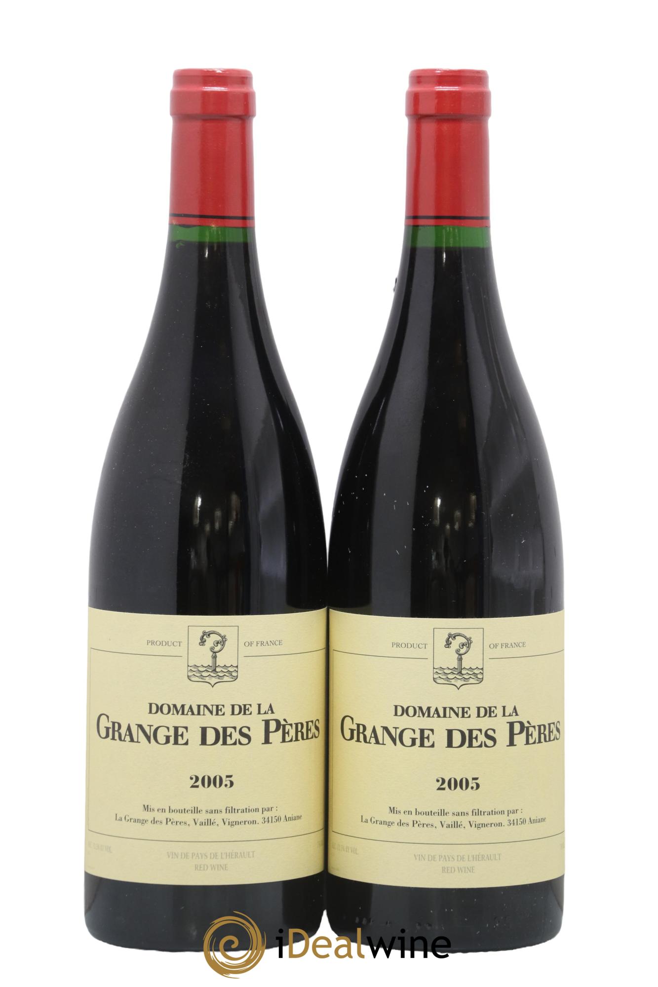Pays d'Hérault Grange des Pères Laurent Vaillé 2005 - Lot de 2 bouteilles - 0