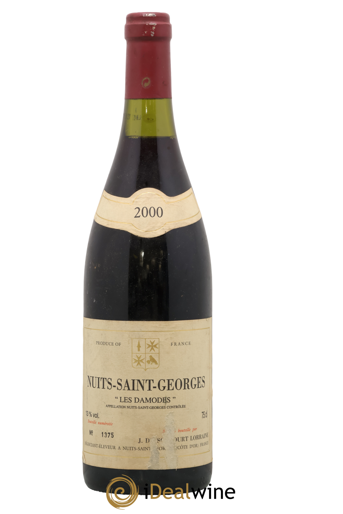 Nuits-Saint-Georges 1er Cru Les Damodes J Descourt Lorraine 2000 - Lot de 1 bouteille - 0