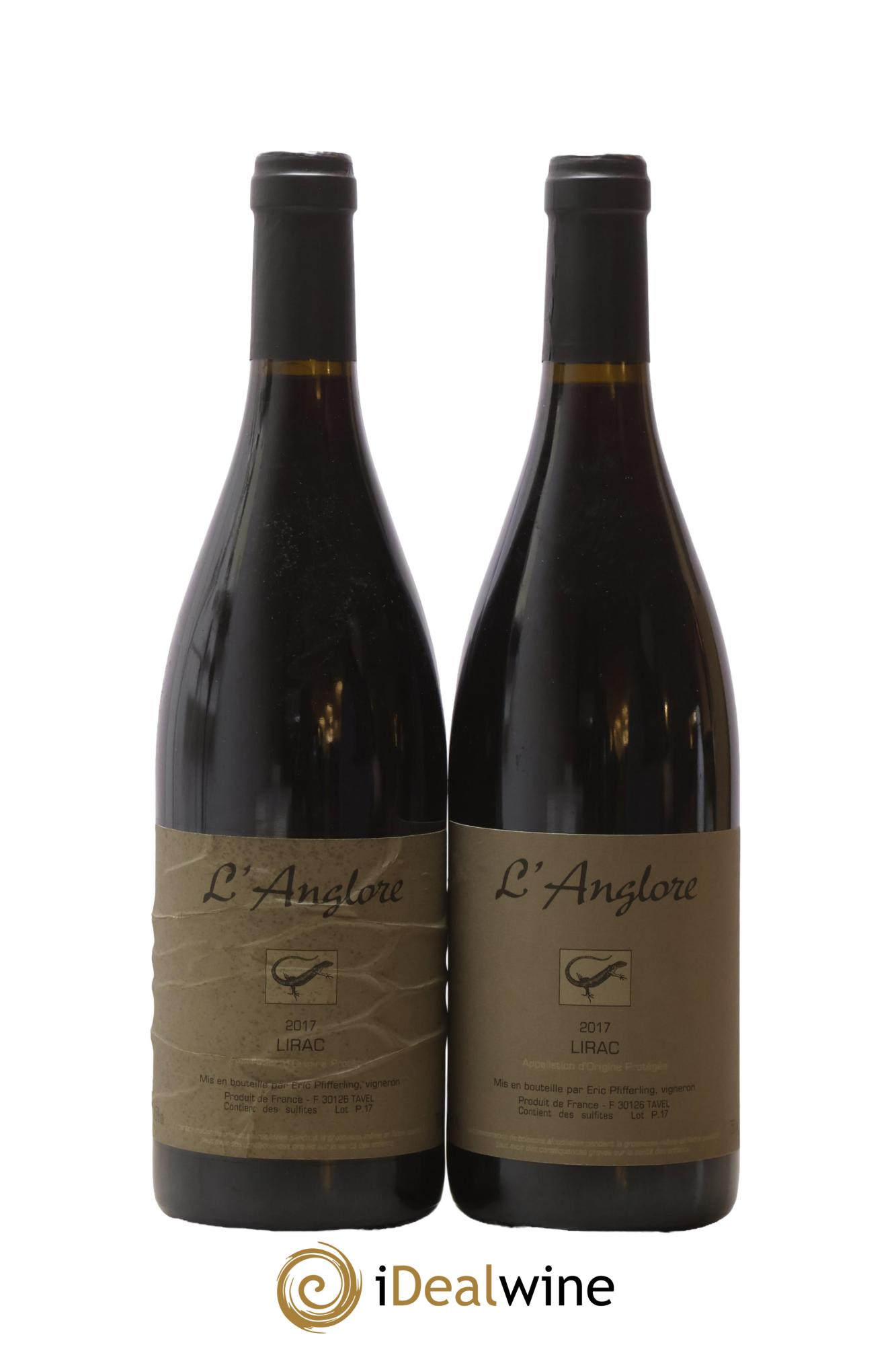 Lirac L'Anglore 2017 - Lot of 2 bottles - 0