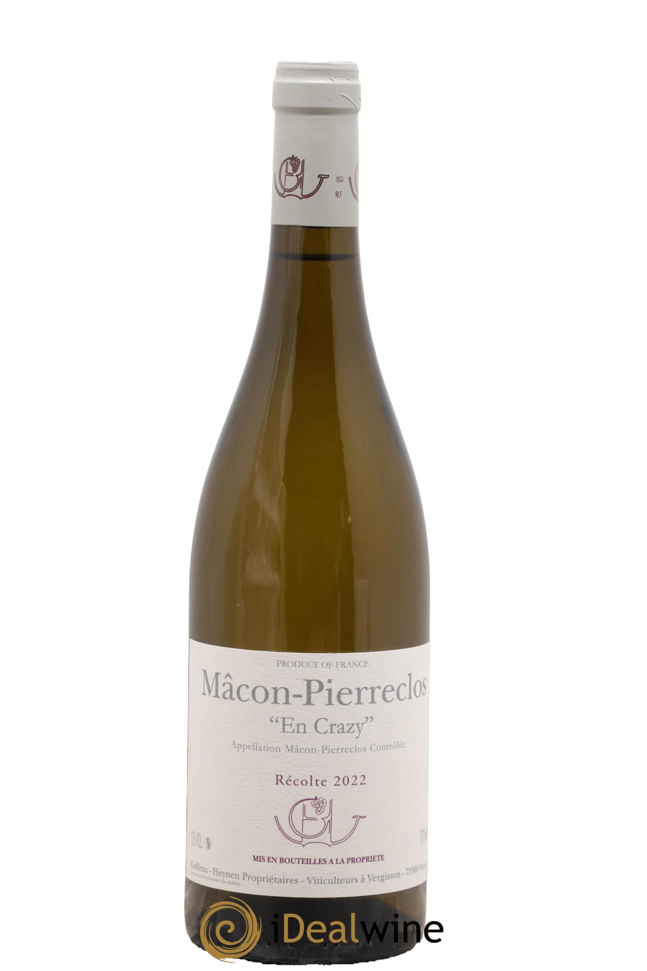 Mâcon Pierreclos En Crazy Guffens-Heynen 2022 - Lot de 1 bouteille - 0