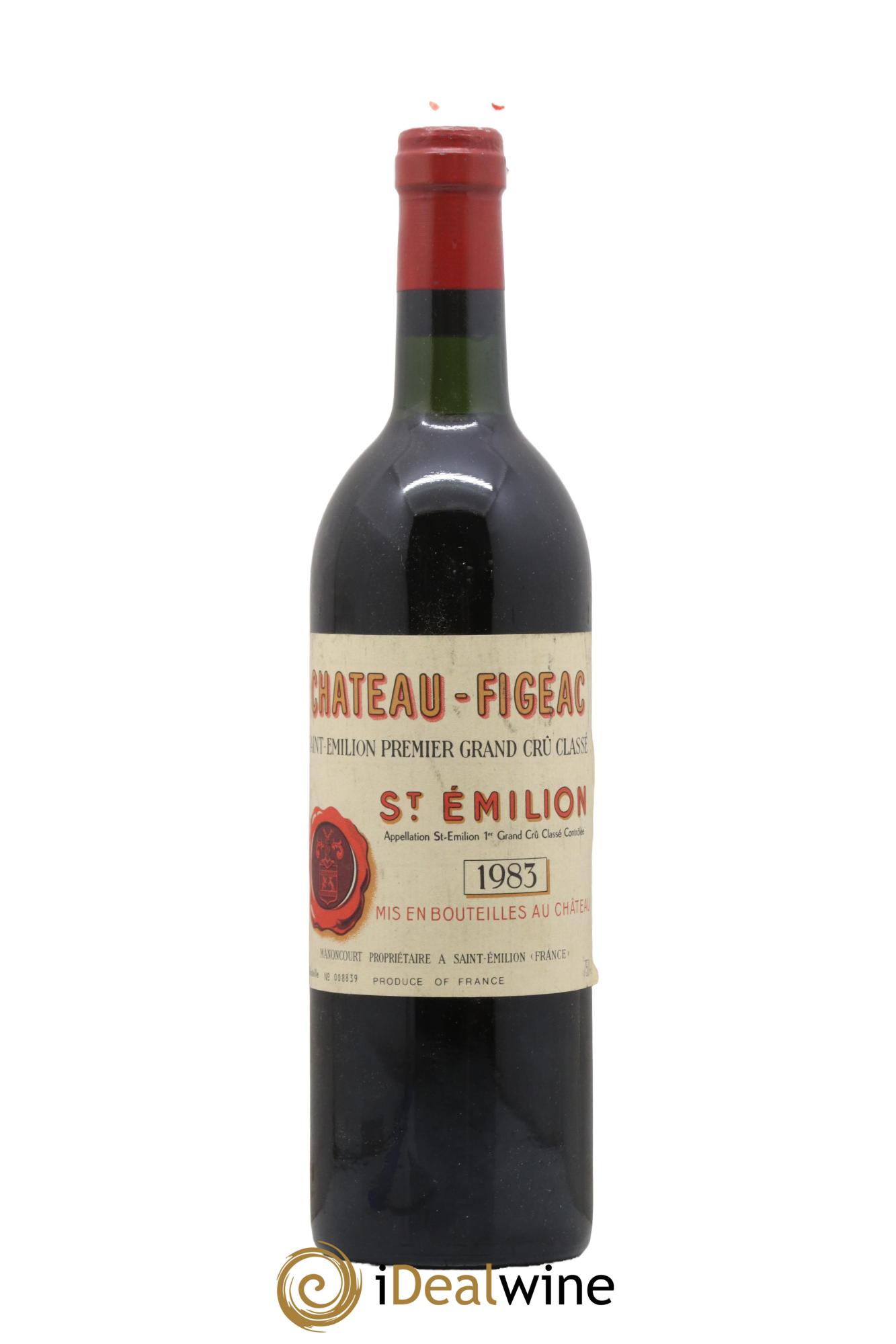 Château Figeac 1er Grand Cru Classé A 1983 - Lotto di 1 bottiglia - 0