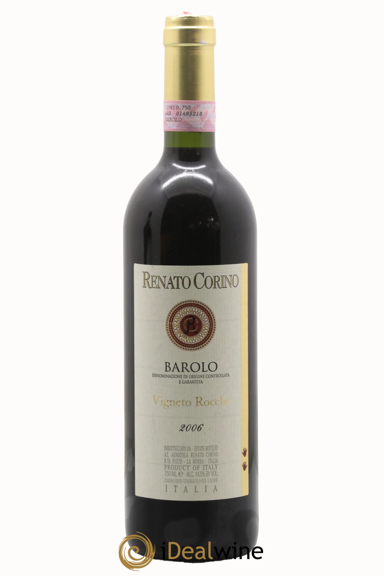 Barolo DOCG Vigna Rocche Renato Corino 2006 - Lot of 1 bottle - 0