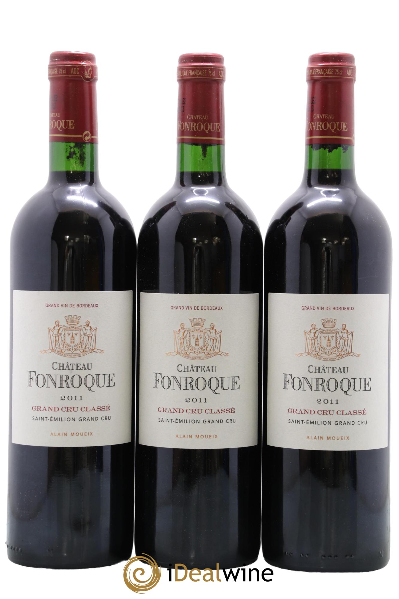 Château Fonroque Grand Cru Classé 2011 - Lot de 3 bouteilles - 0