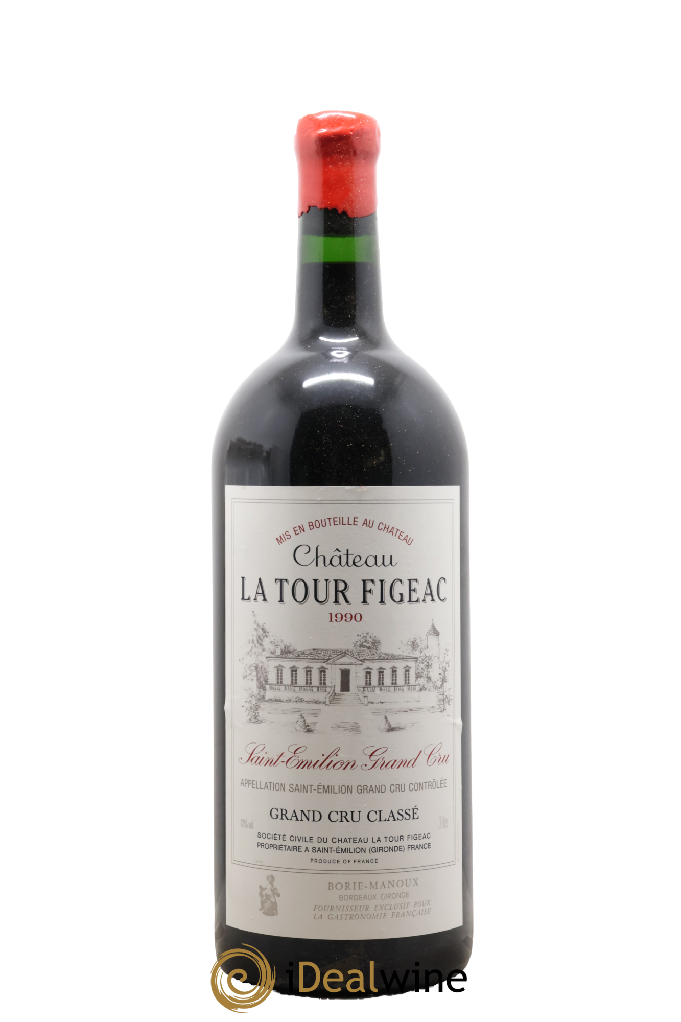 Château la Tour Figeac Grand Cru Classé 1990 - Lot de 1 double magnum - 1