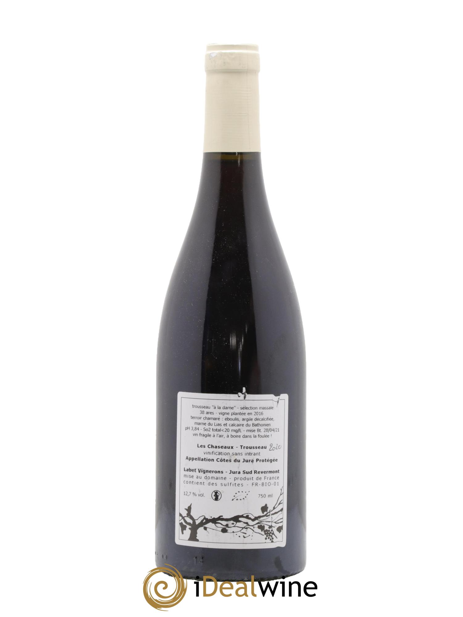 Côtes du Jura Trousseau Les Chaseaux Romain - Julien - Charline Labet 2020 - Lot de 1 bouteille - 1