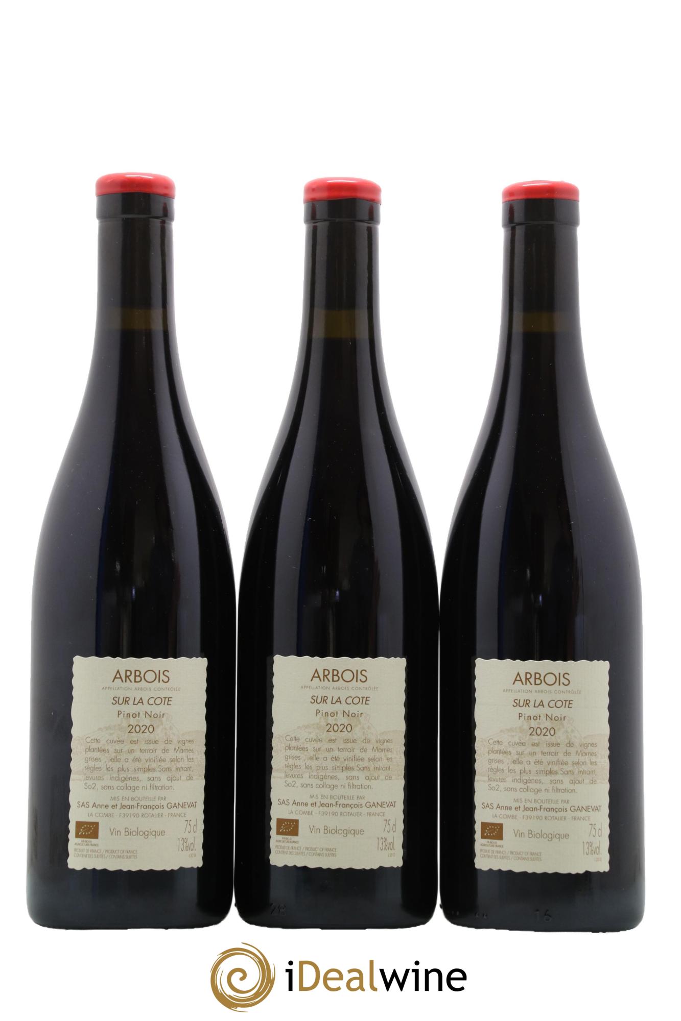 Arbois Sur la Cote Anne et Jean François Ganevat 2020 - Lot de 3 bouteilles - 1