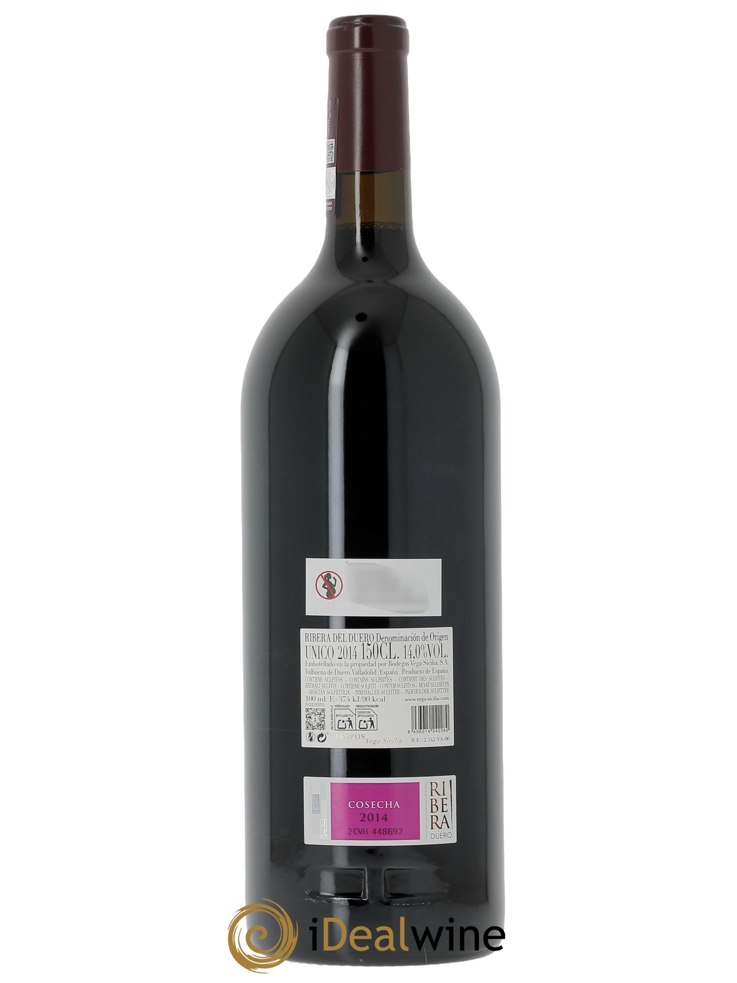 Ribera Del Duero DO Vega Sicilia Unico Famille Alvarez 2014 - Lot of 1 magnum - 1
