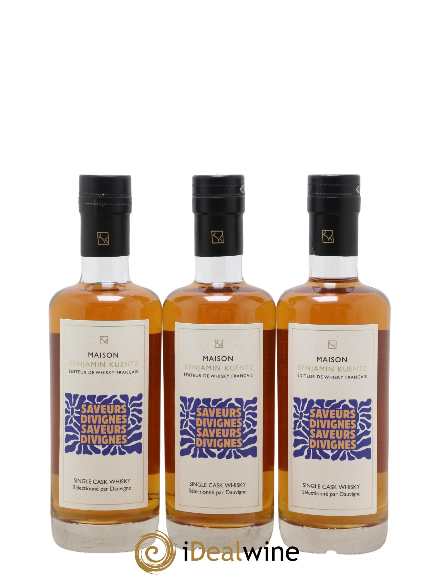 Whisky Saveurs Divignes Saveurs Divignes Single Cask Benjamin Kuentz - Lot de 3 format 50cls - 0