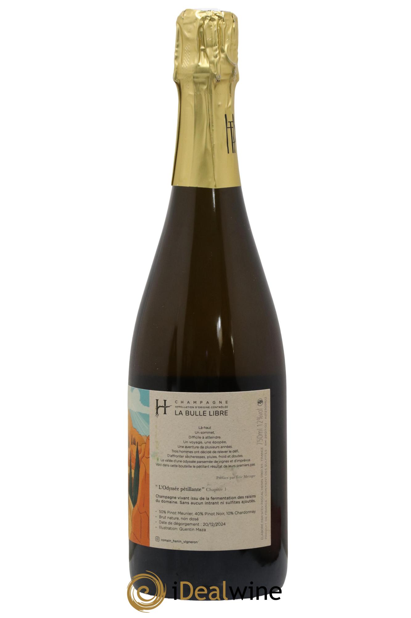 L'Odyssée Pétillante Chapitre 1 Romain Henin - Lot of 1 bottle - 1