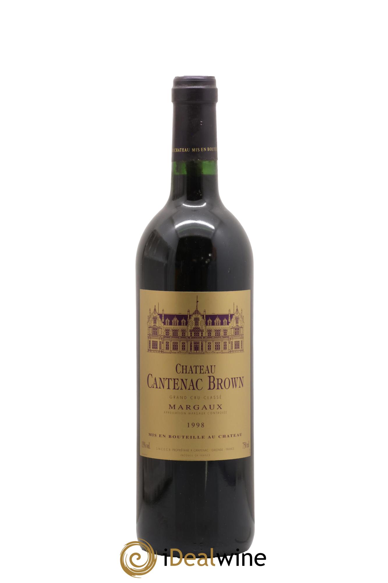Château Cantenac Brown 3ème Grand Cru Classé 1998 - Lote de 1 botella - 0