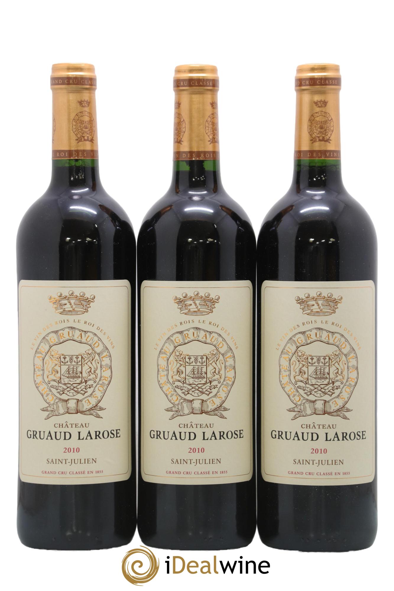 Château Gruaud Larose 2ème Grand Cru Classé 2010 - Lotto di 3 bottiglie - 0