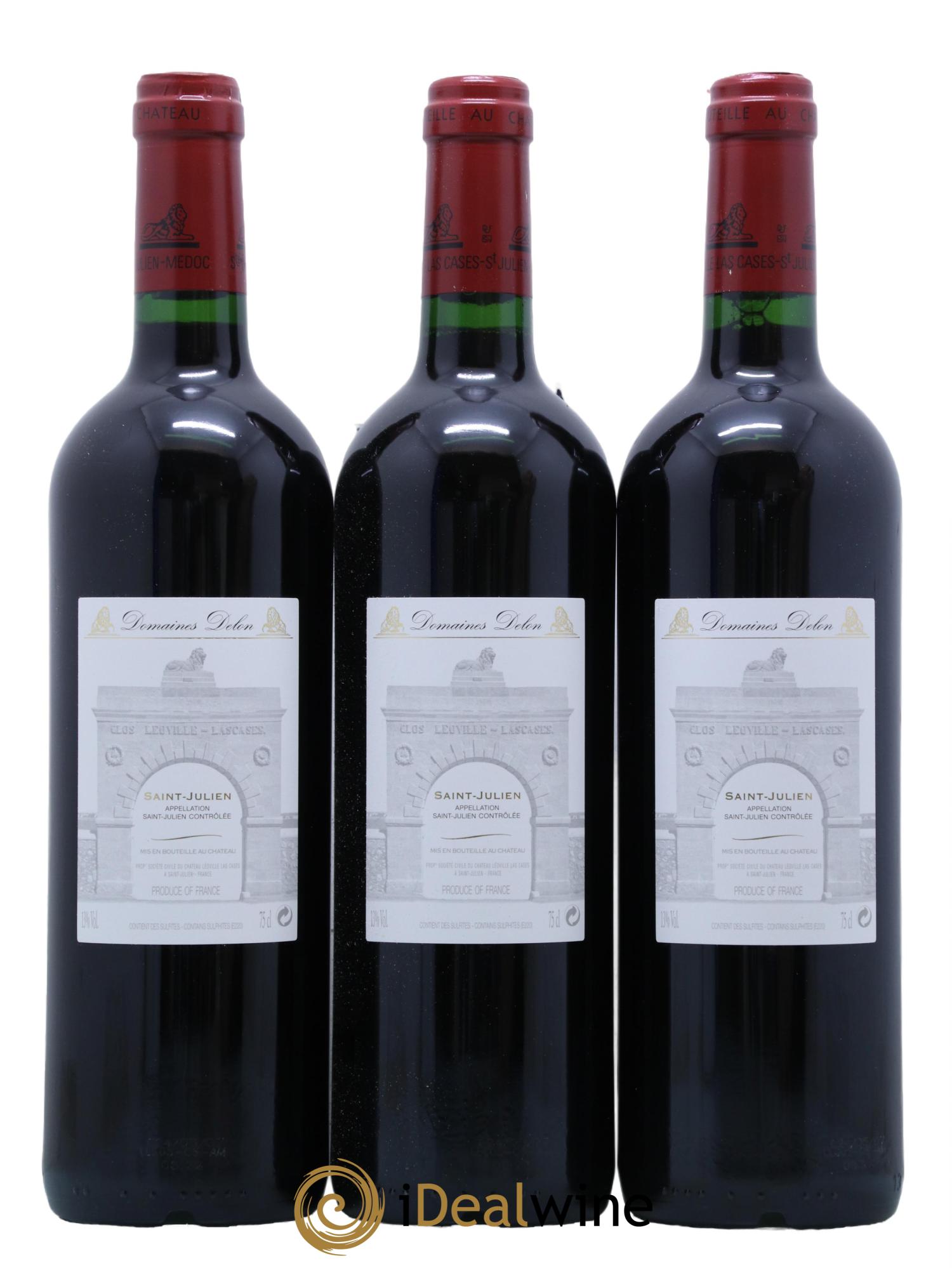 Château Léoville Las Cases 2ème Grand Cru Classé 2005 - Lot of 3 bottles - 1