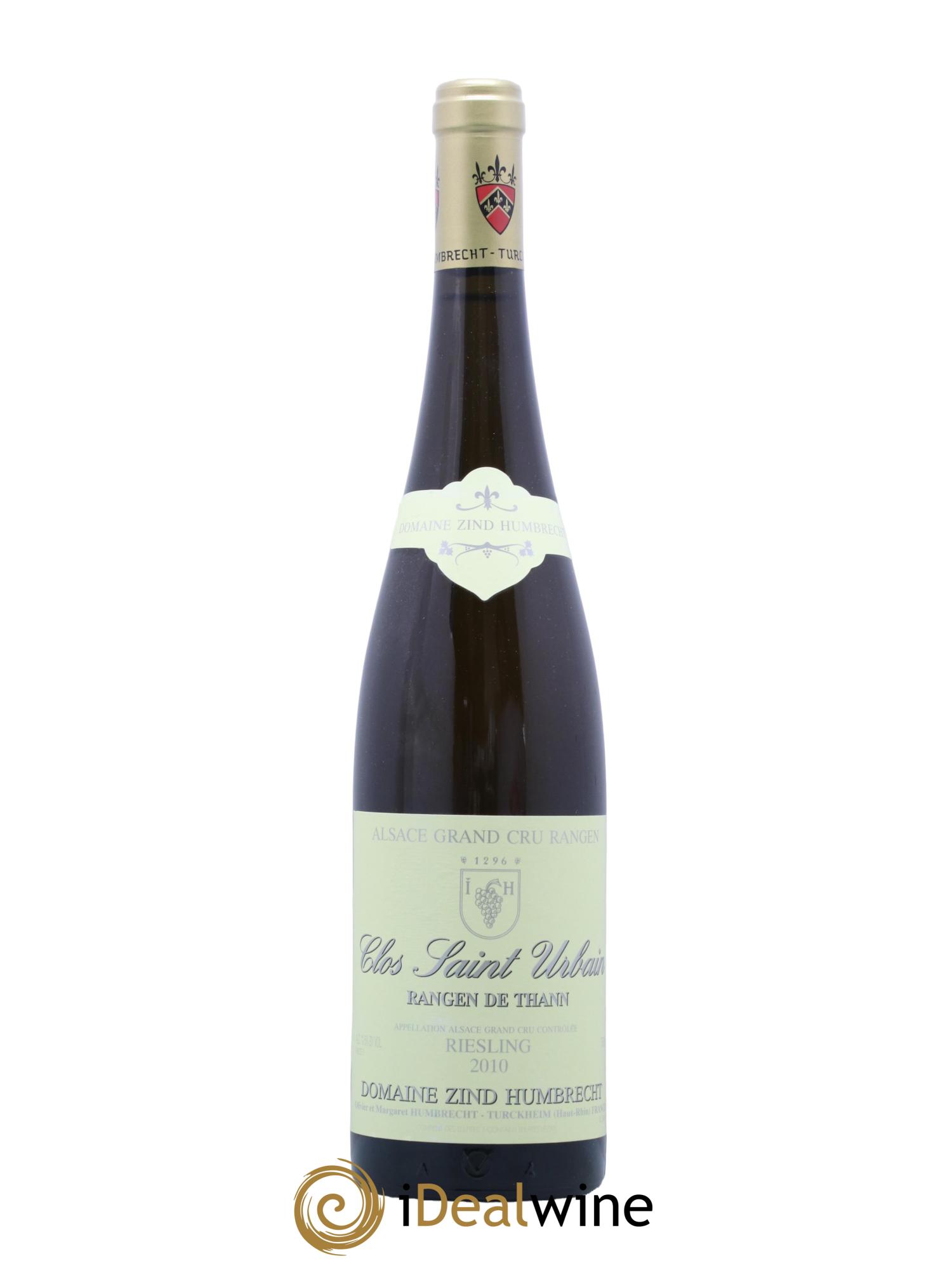Alsace Riesling Grand Cru Rangen de Thann Clos Saint Urbain Zind-Humbrecht (Domaine) 2010 - Lot de 1 bouteille - 0