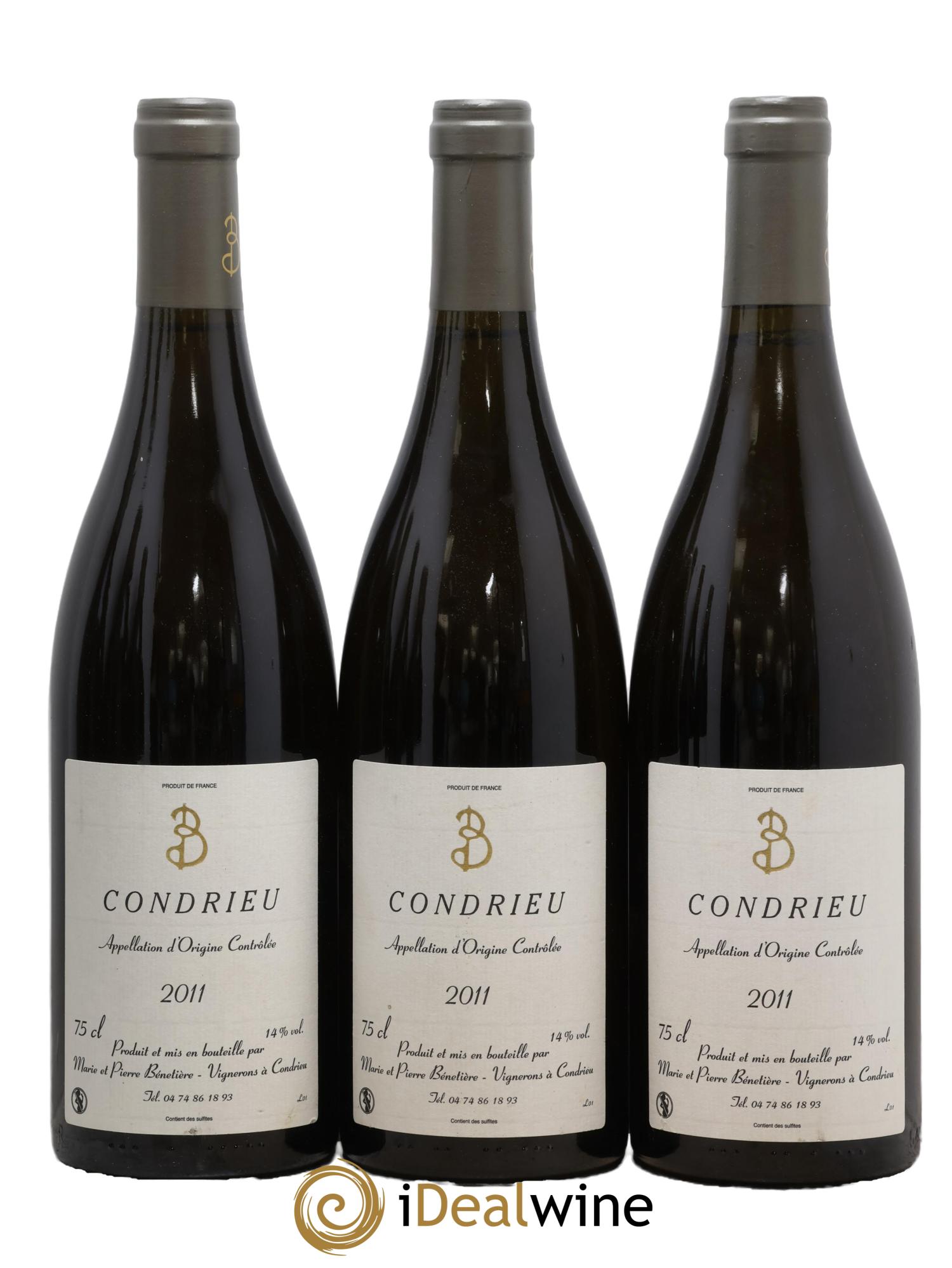 Condrieu Marie et Pierre Bénetière (Domaine) 2011 - Posten von 3 Flaschen - 0
