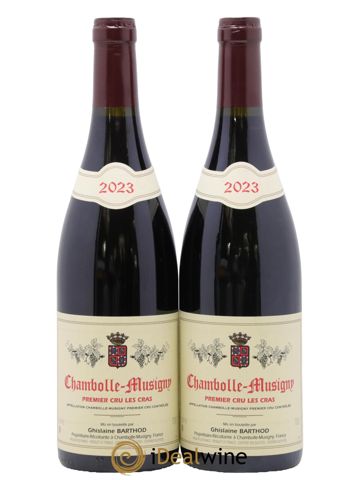 Chambolle-Musigny 1er Cru Les Cras Ghislaine Barthod 2023 - Lot de 2 bouteilles - 0