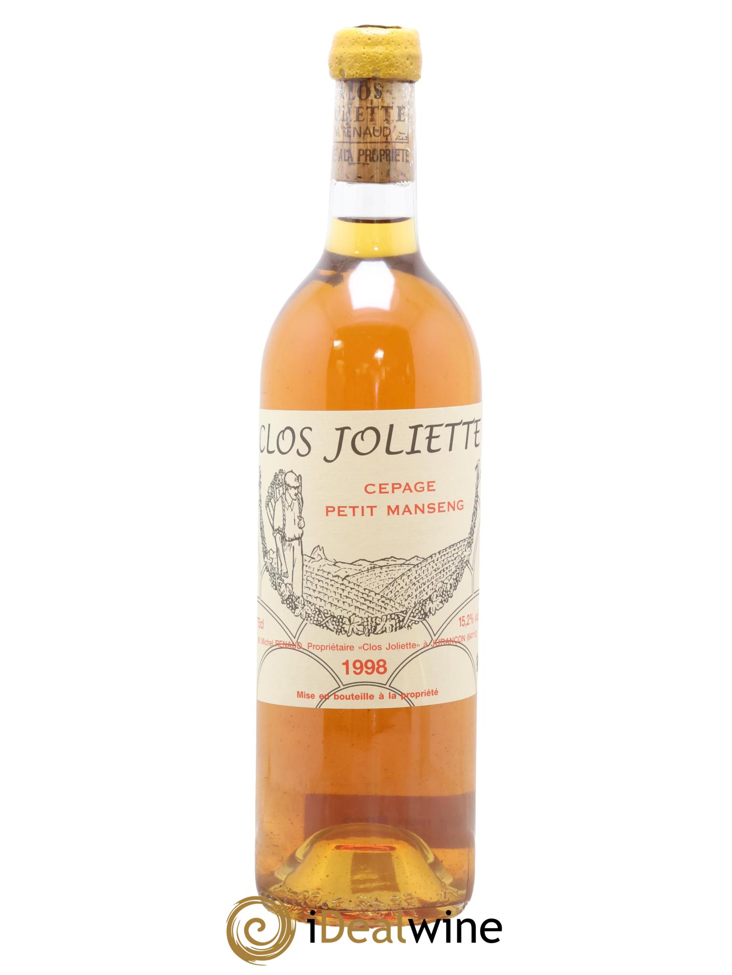 Jurançon Clos Joliette 1998 - Lot de 1 bouteille - 0