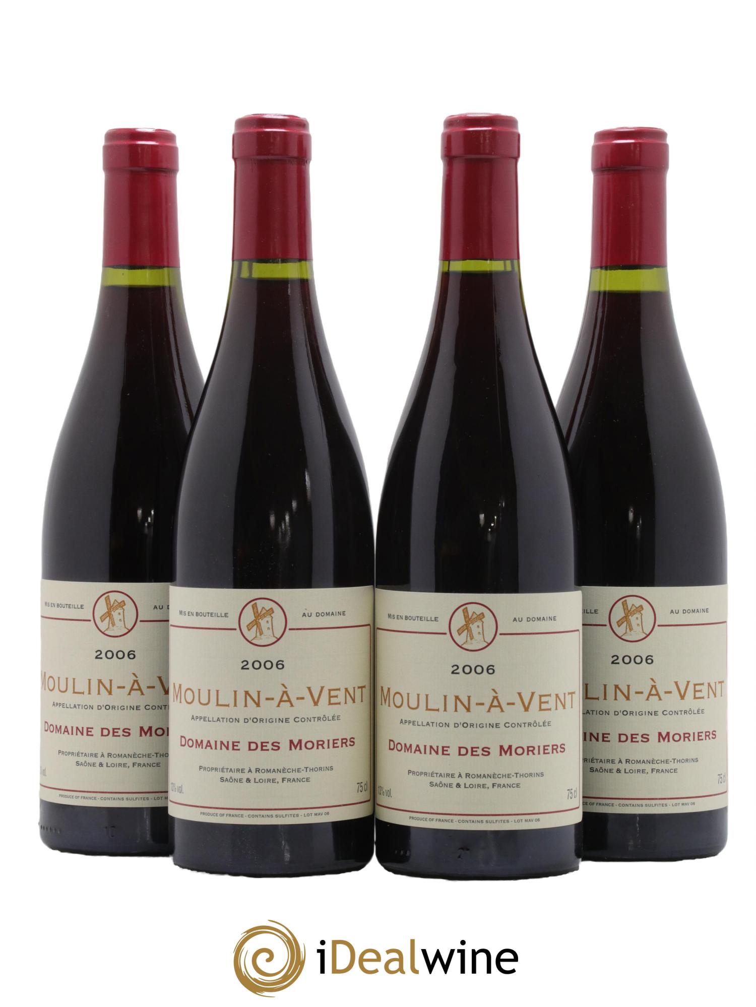 Moulin-à-Vent Moriers 2006 - Lot de 4 bouteilles - 0