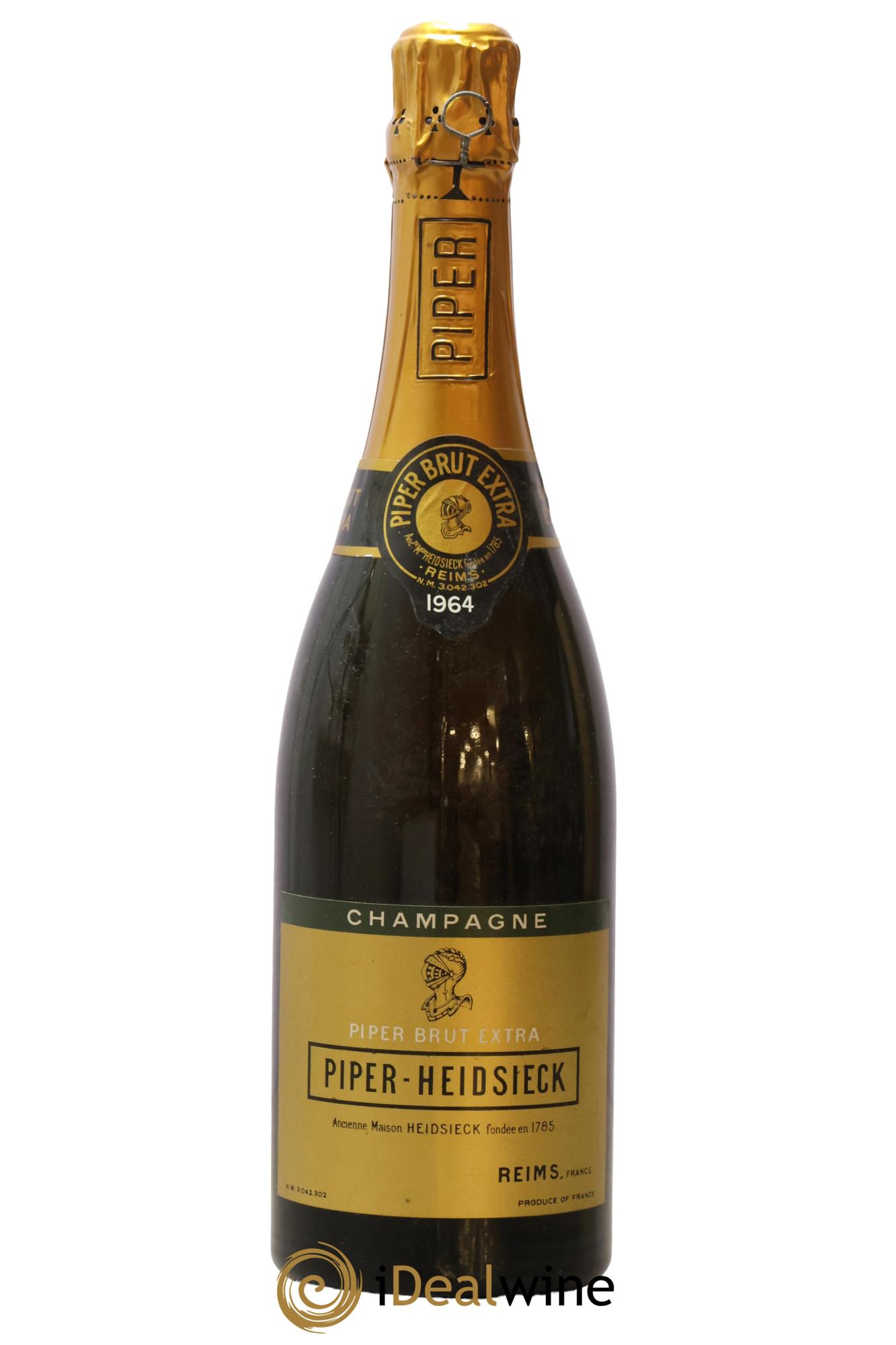 Extra-Brut Piper Heidsieck 1964 - Lot de 1 bouteille - 0