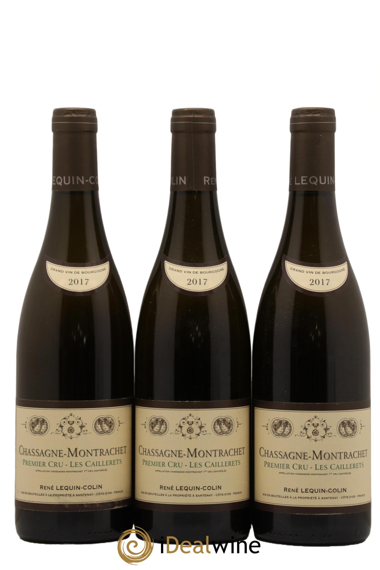 Chassagne-Montrachet 1er Cru Les Caillerets René Lequin-Colin 2017 - Lot de 3 bouteilles - 0