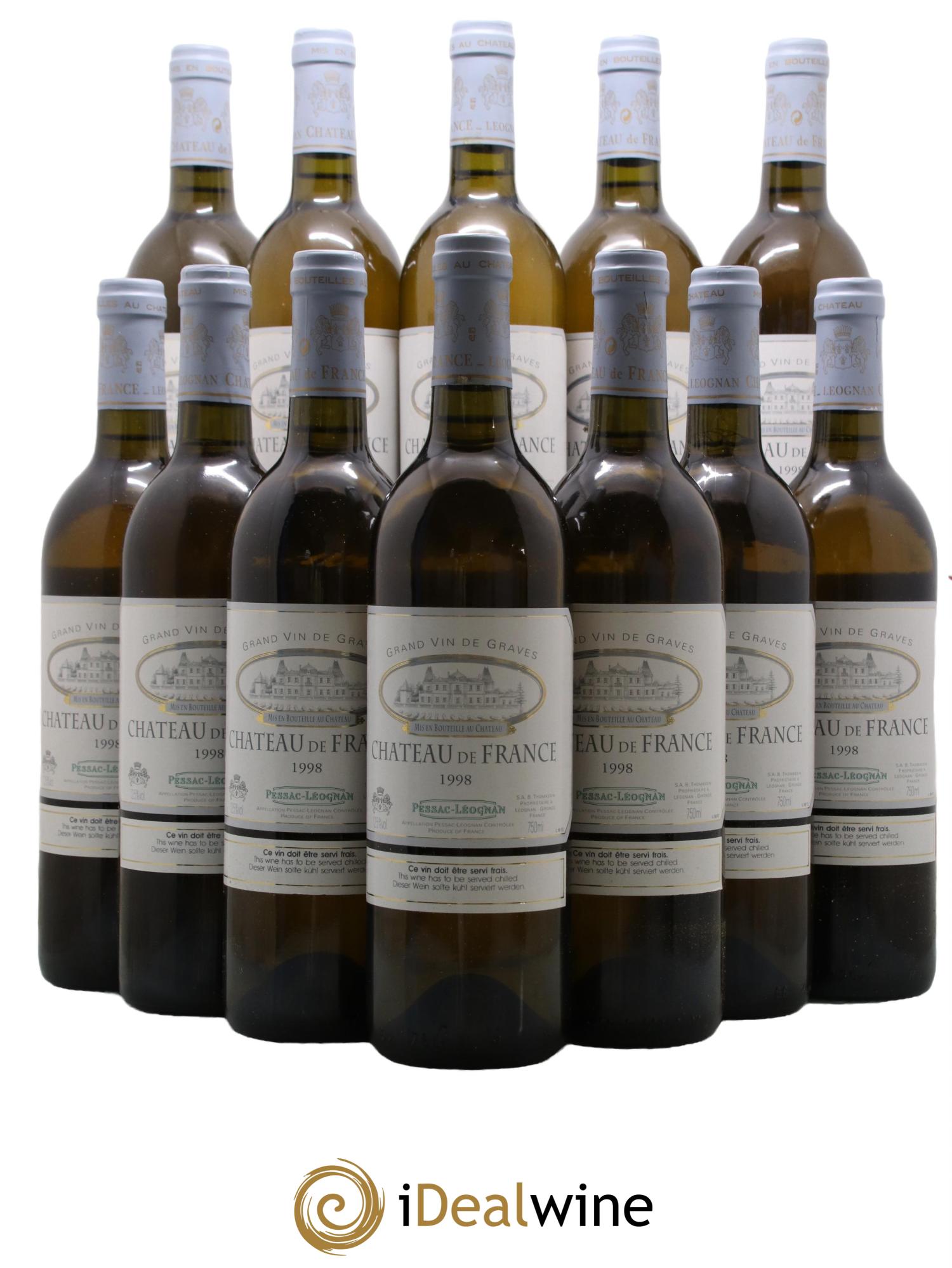 Château de France 1998 - Lot de 12 bouteilles - 0