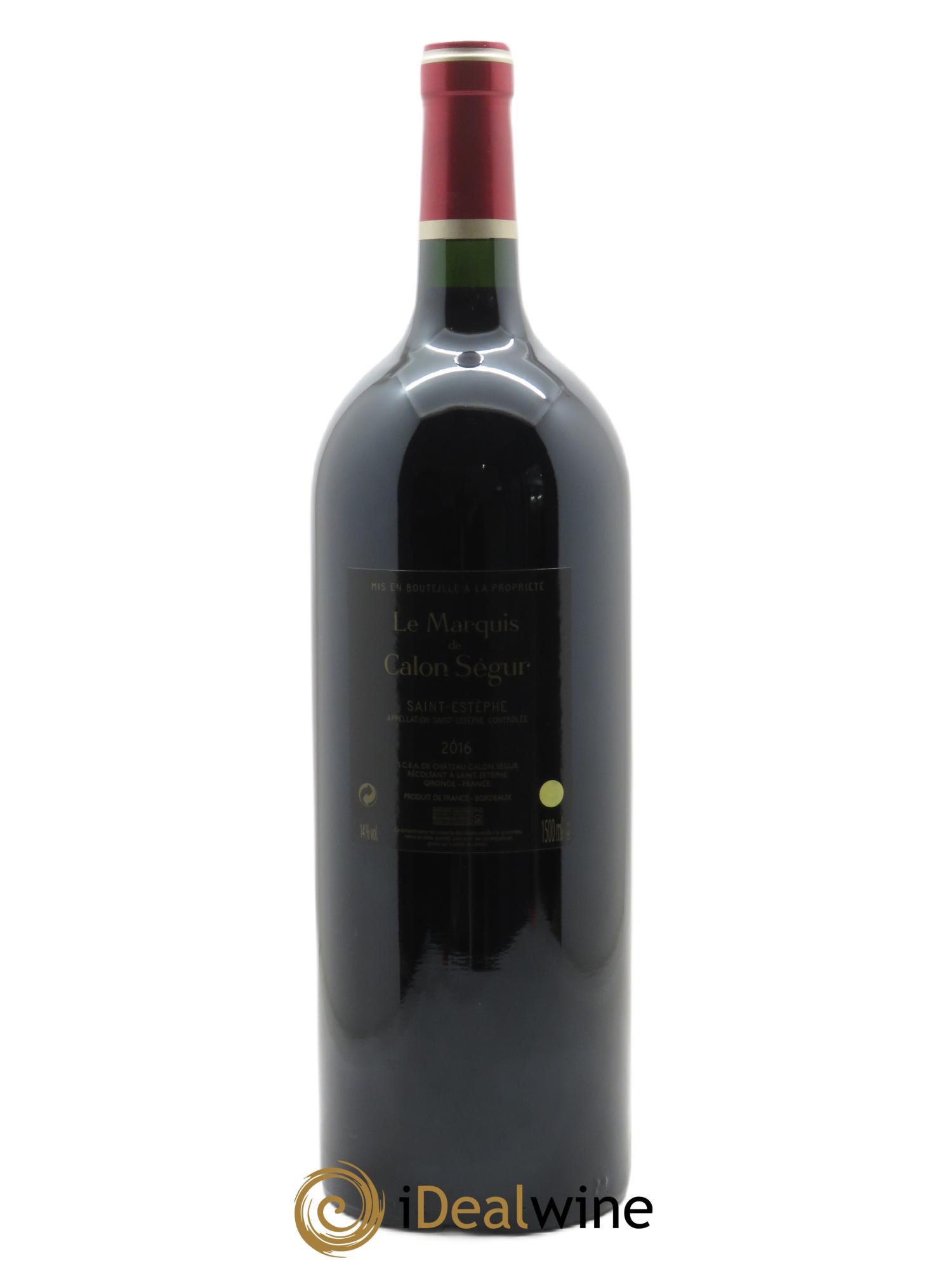 Marquis de Calon Second Vin 2016 - Lot of 1 magnum - 1
