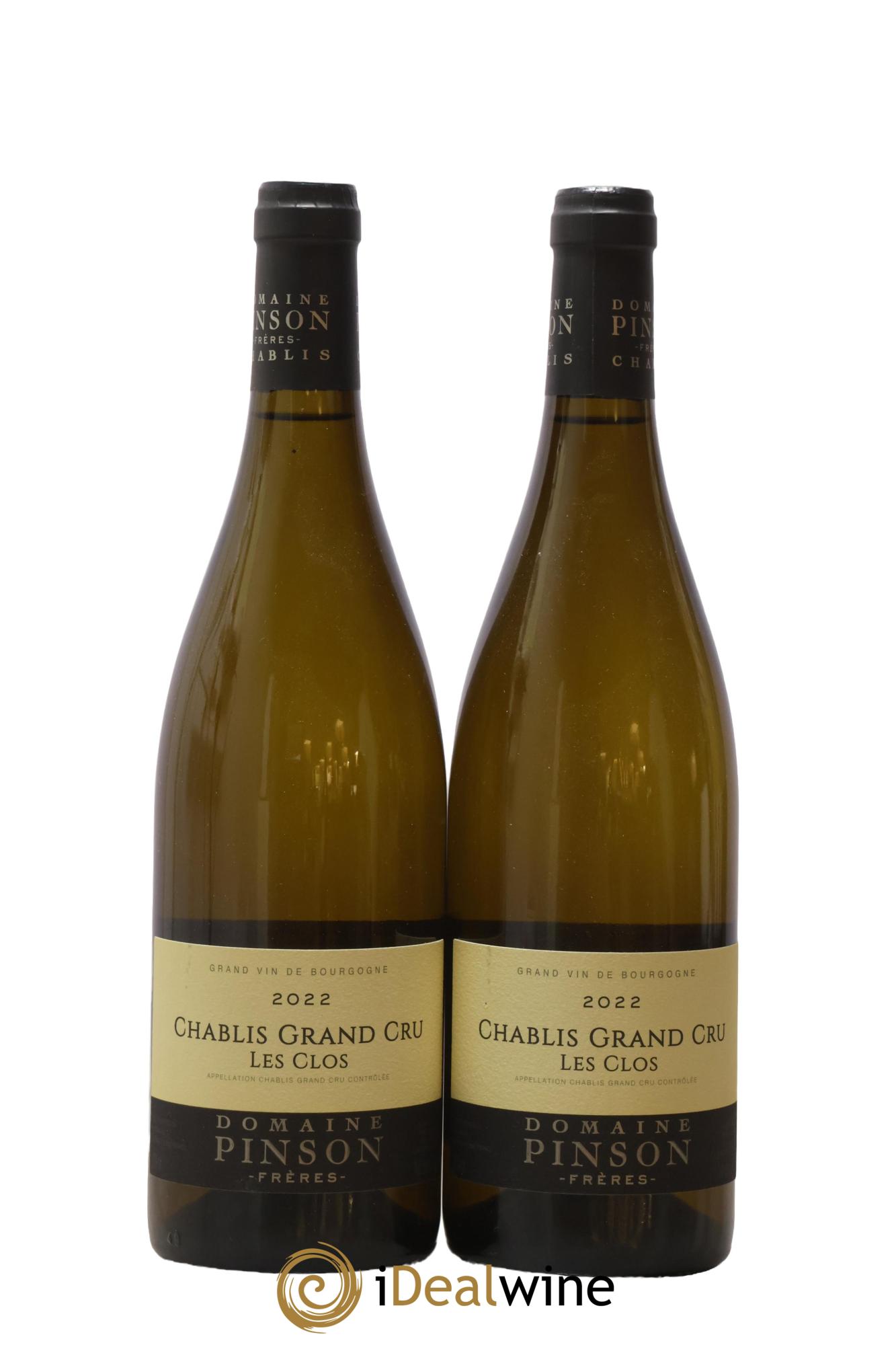 Chablis Grand Cru Les Clos Pinson Frères (Domaine) 2022 - Lot de 2 bouteilles - 0