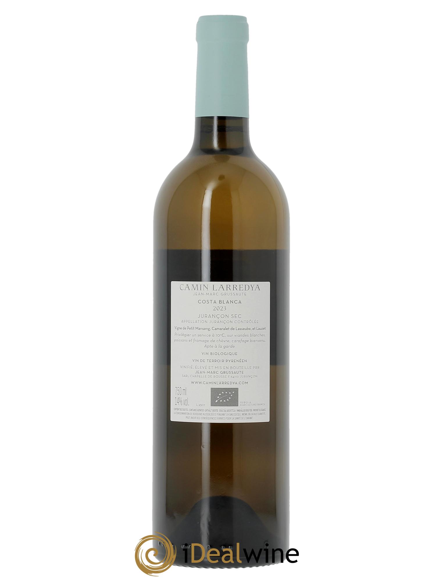 Jurançon sec Costa Blanca  Camin Larredya  2023 - Lot of 1 bottle - 1
