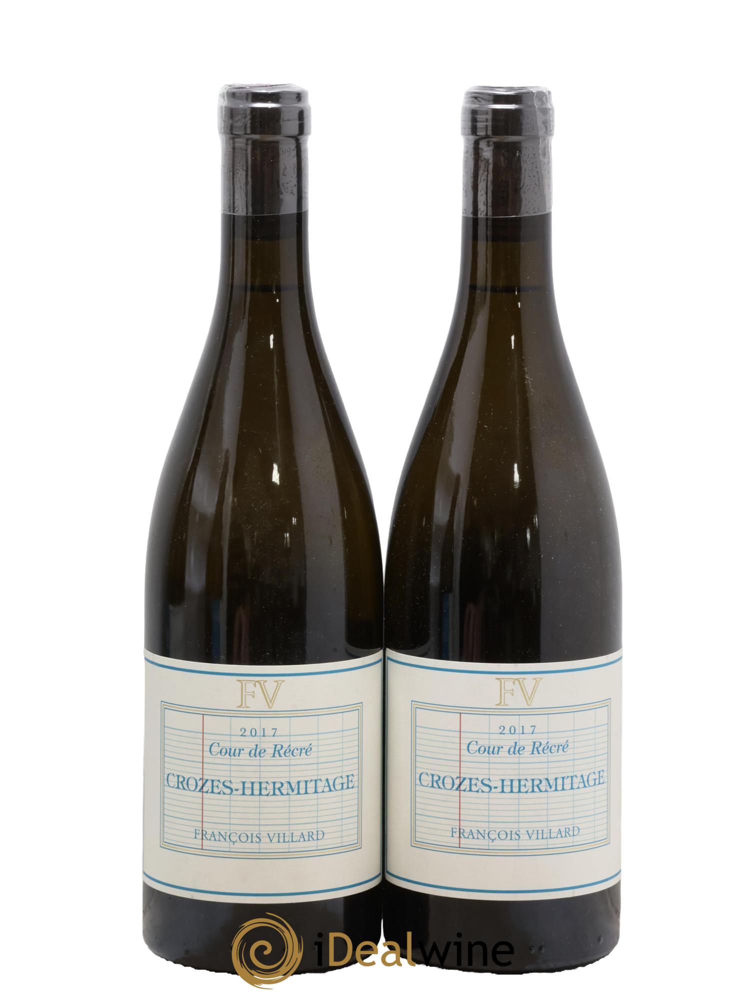 Crozes-Hermitage Cour de Récré François Villard 2017 - Lot of 2 bottles - 0