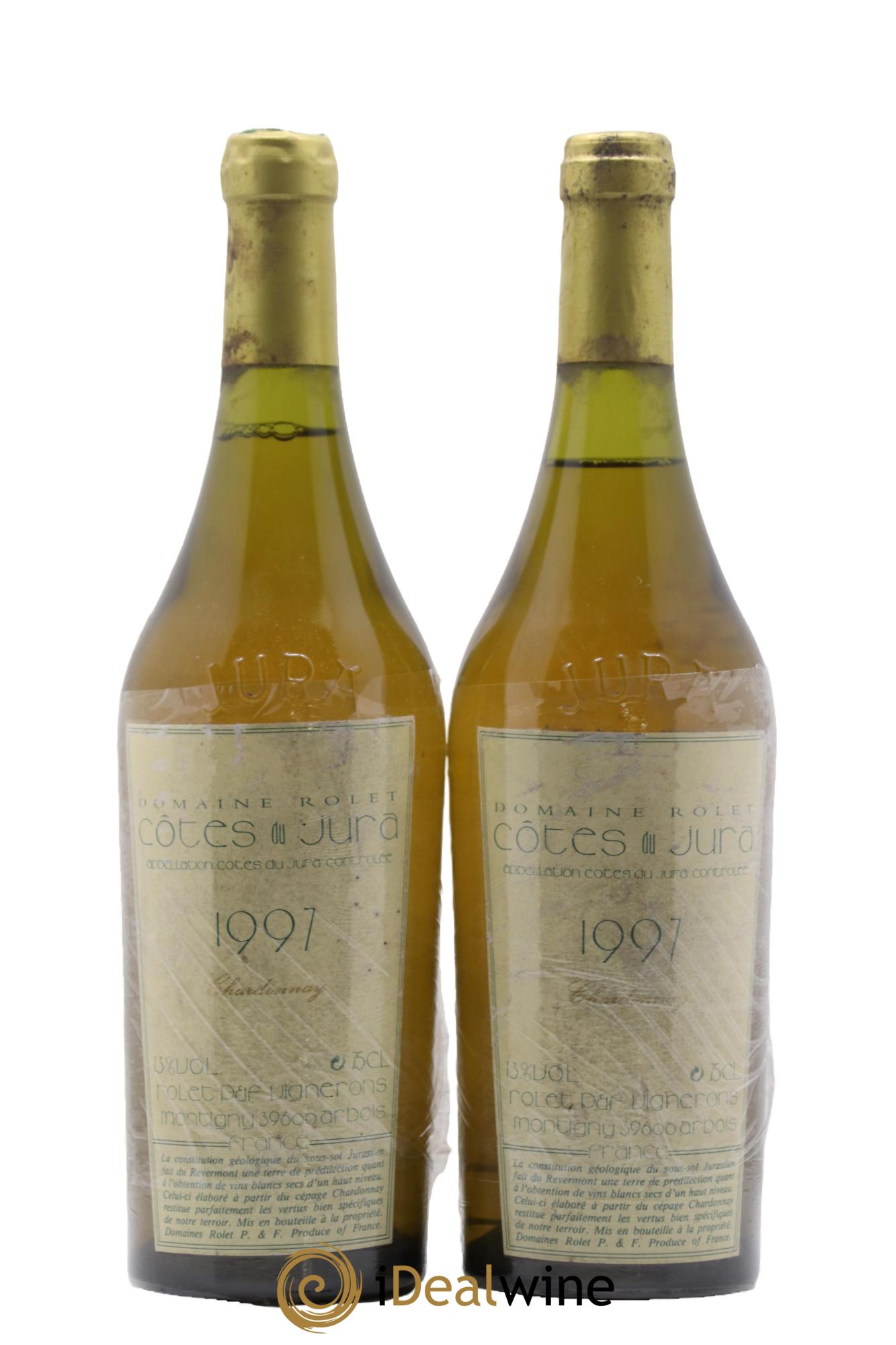 Côtes du Jura Chardonnay Rolet 1997 - Lot de 2 bouteilles - 0