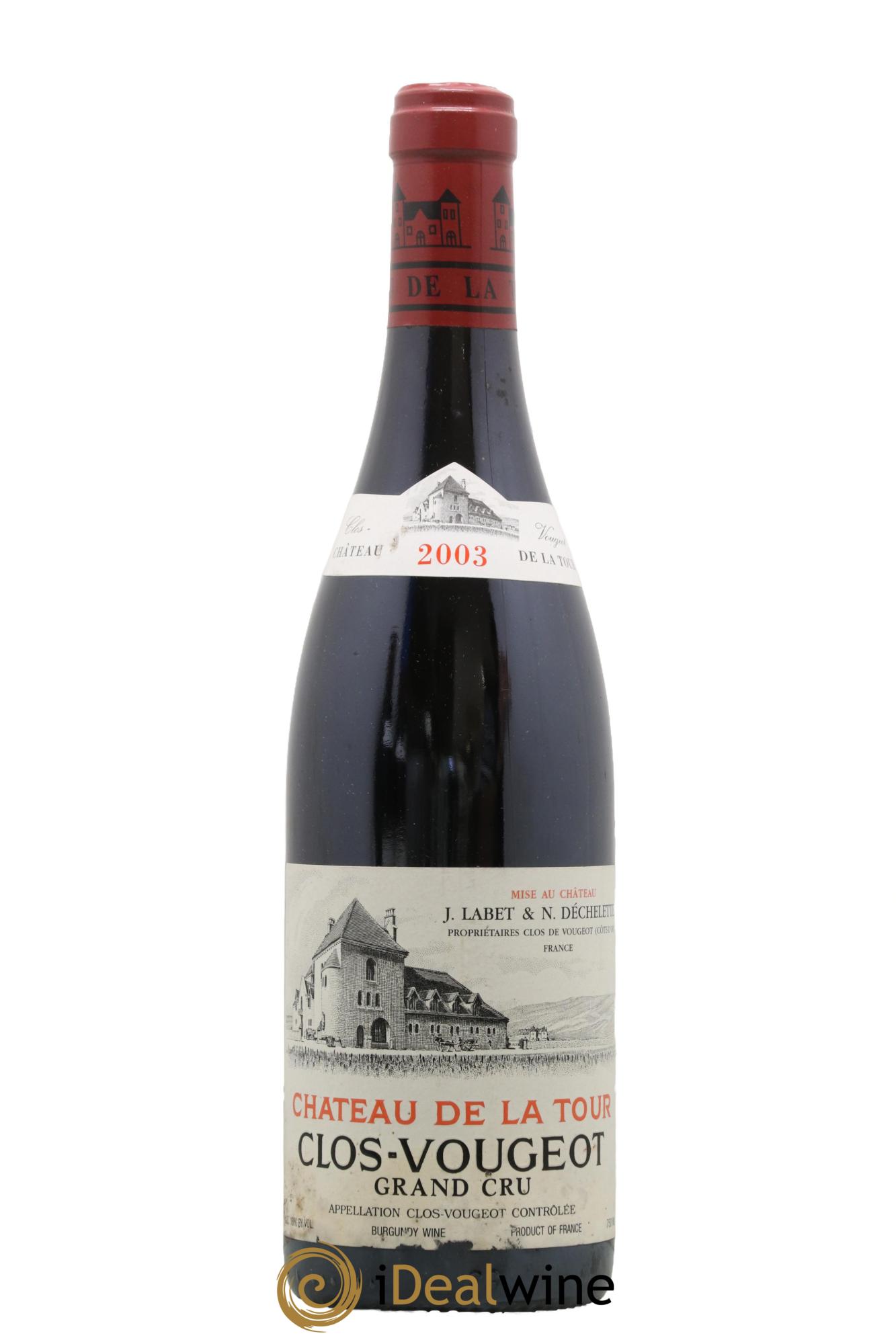 Clos de Vougeot Grand Cru Château de La Tour 2003 - Posten von 1 Flasche - 0