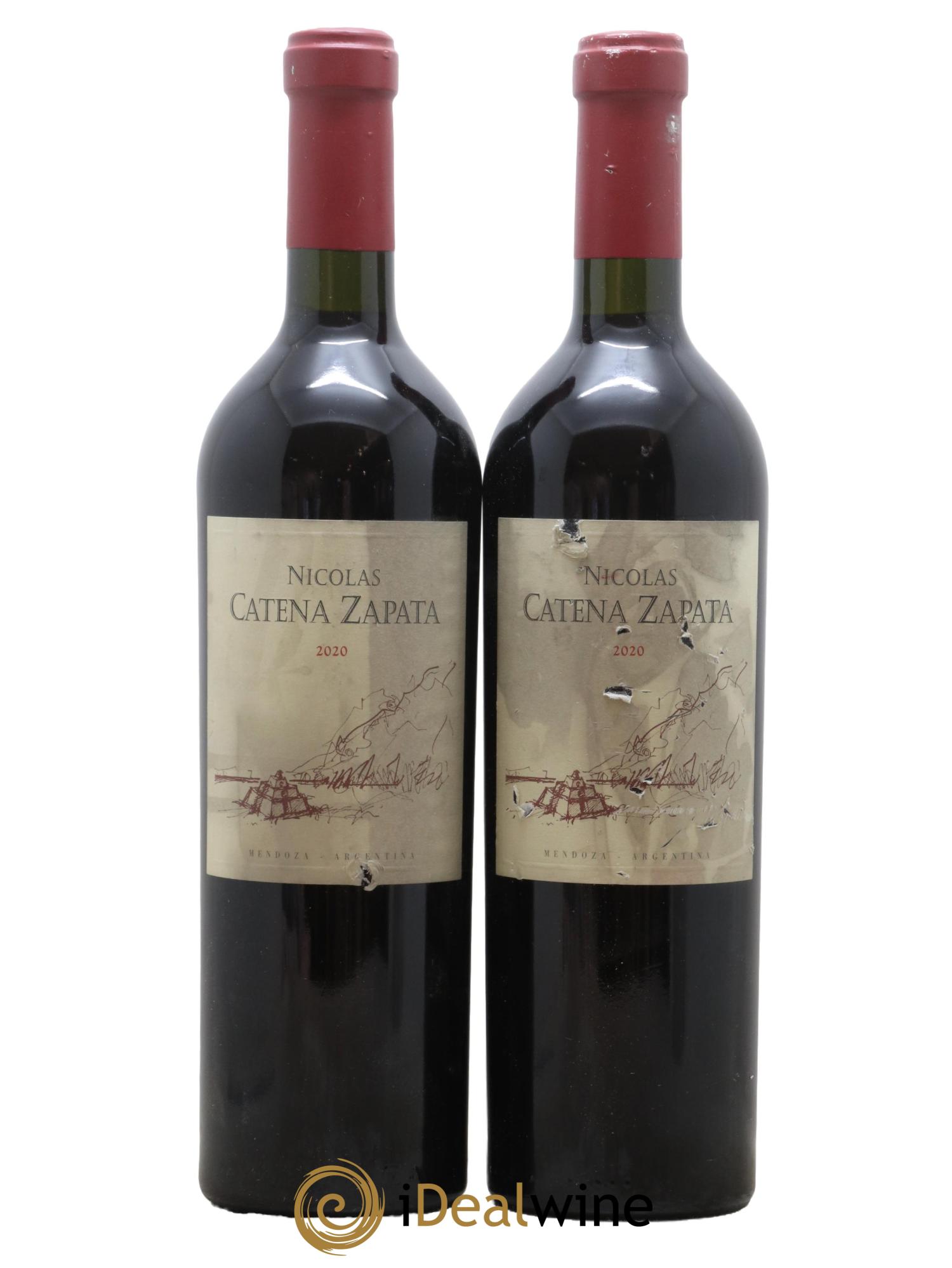 Mendoza Catena Zapata Nicolas 2020 - Lot de 2 bouteilles - 0