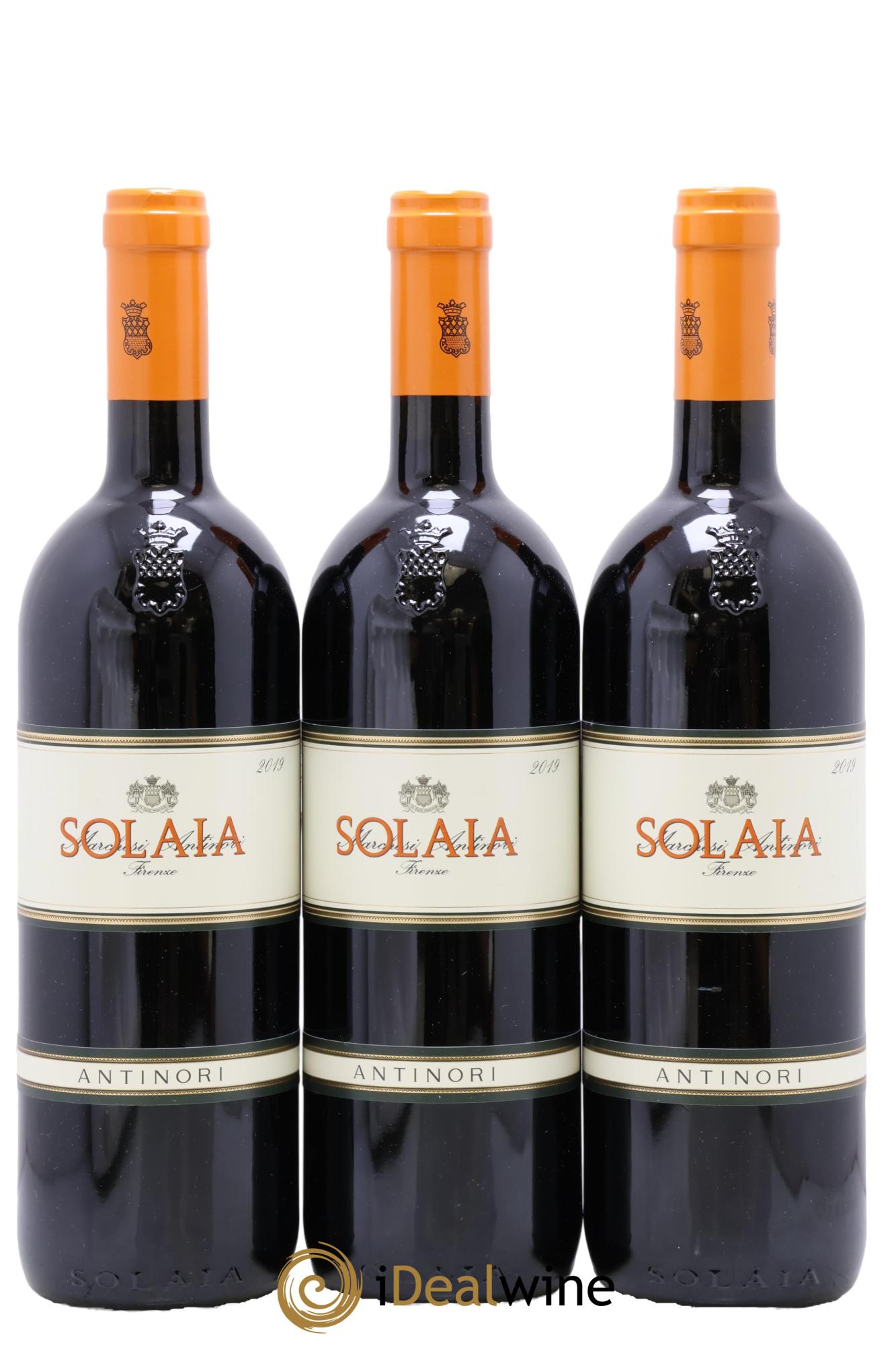 Toscana IGT Solaia Tenuta Tignanello - Marchesi Antinori 2019 - Lot de 3 bouteilles - 0