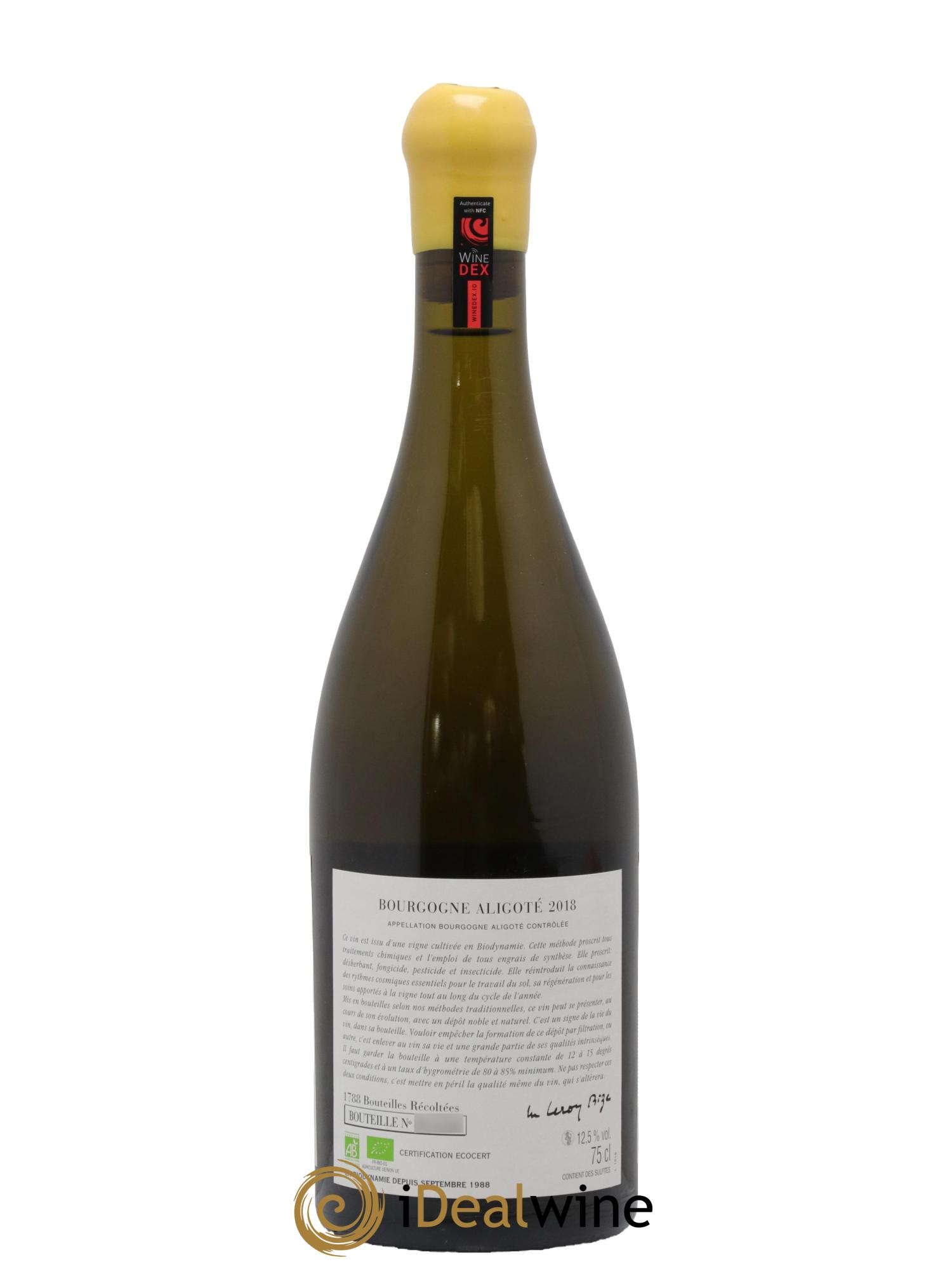 Bourgogne Aligoté Sous Chatelet d'Auvenay (Domaine) 2018 - Lot de 1 bouteille - 1
