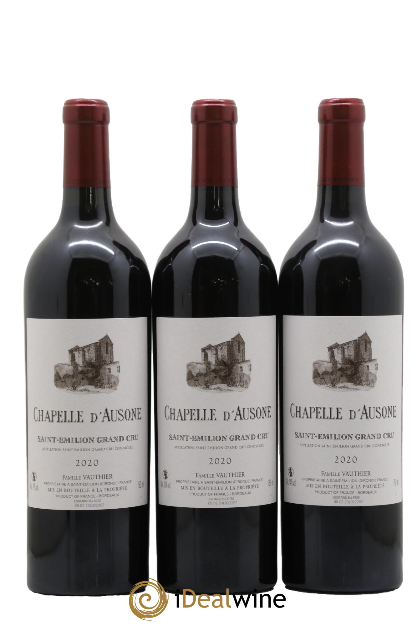 Chapelle d'Ausone Second Vin 2020 - Lotto di 3 bottiglie - 0