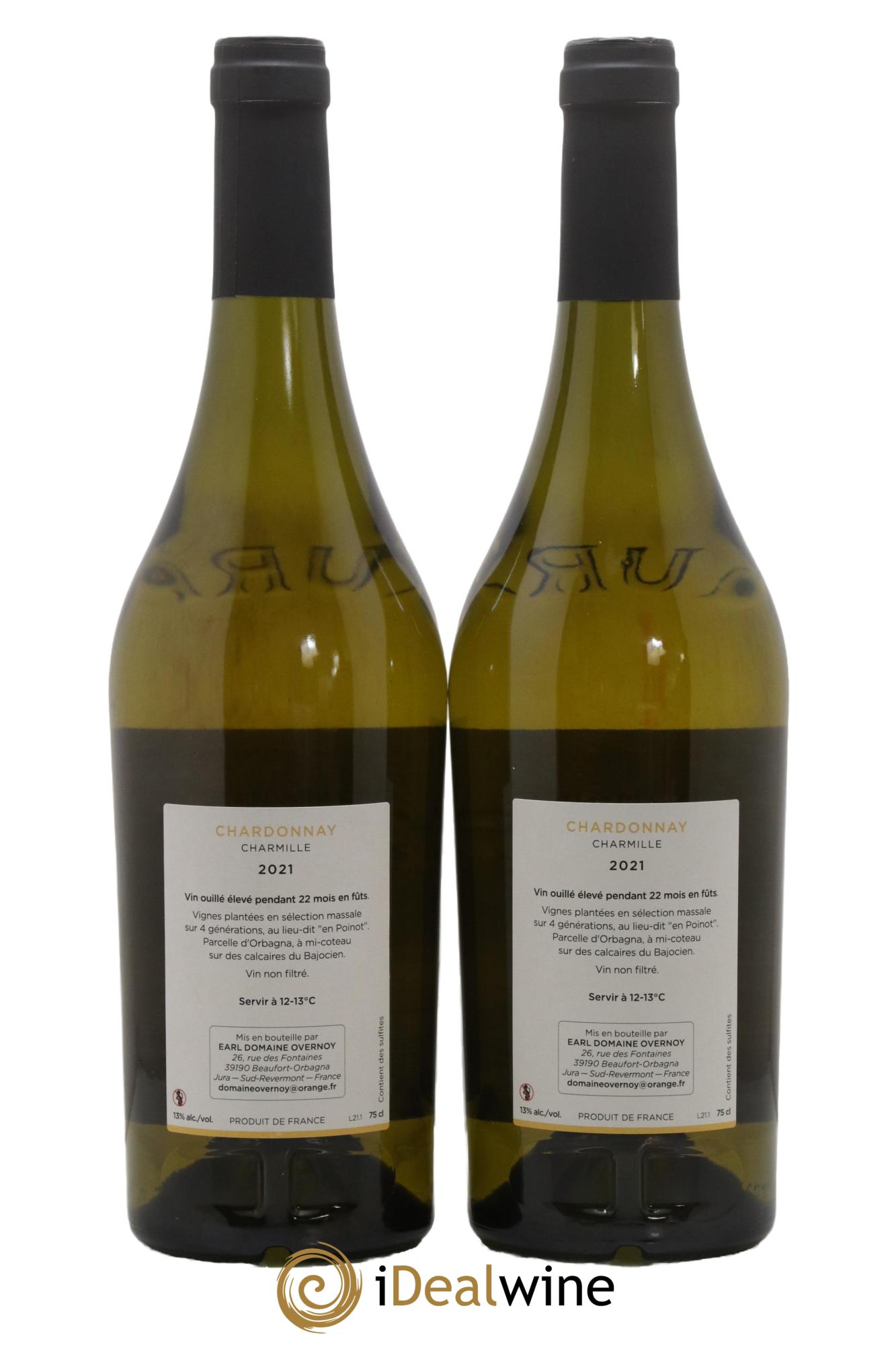 Côtes du Jura Charmille Chardonnay Guillaume Overnoy  2021 - Lot de 2 bouteilles - 1