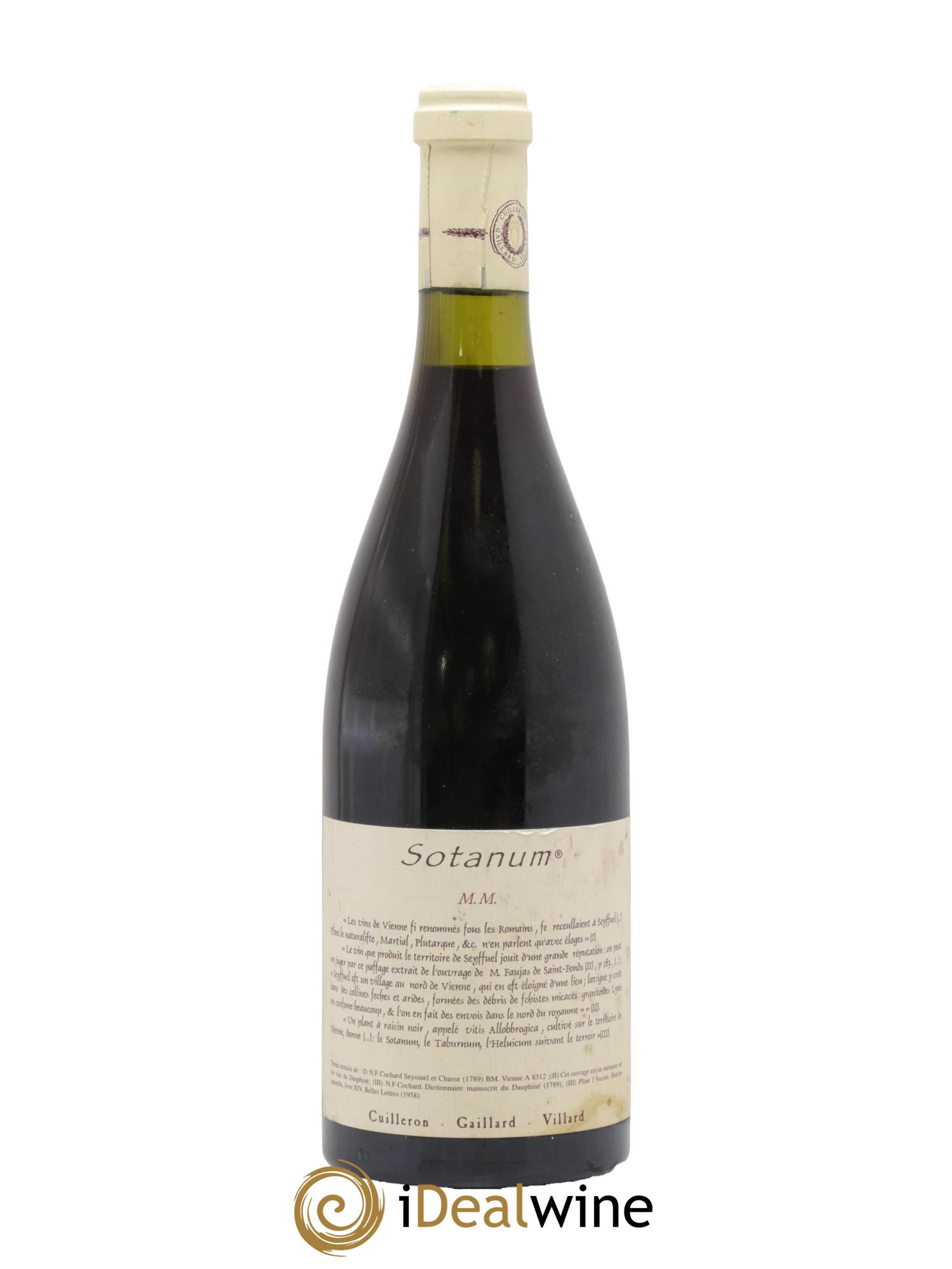 IGP Collines Rhodaniennes Sotanum Les Vins de Vienne 2000 - Lot de 1 bouteille - 0