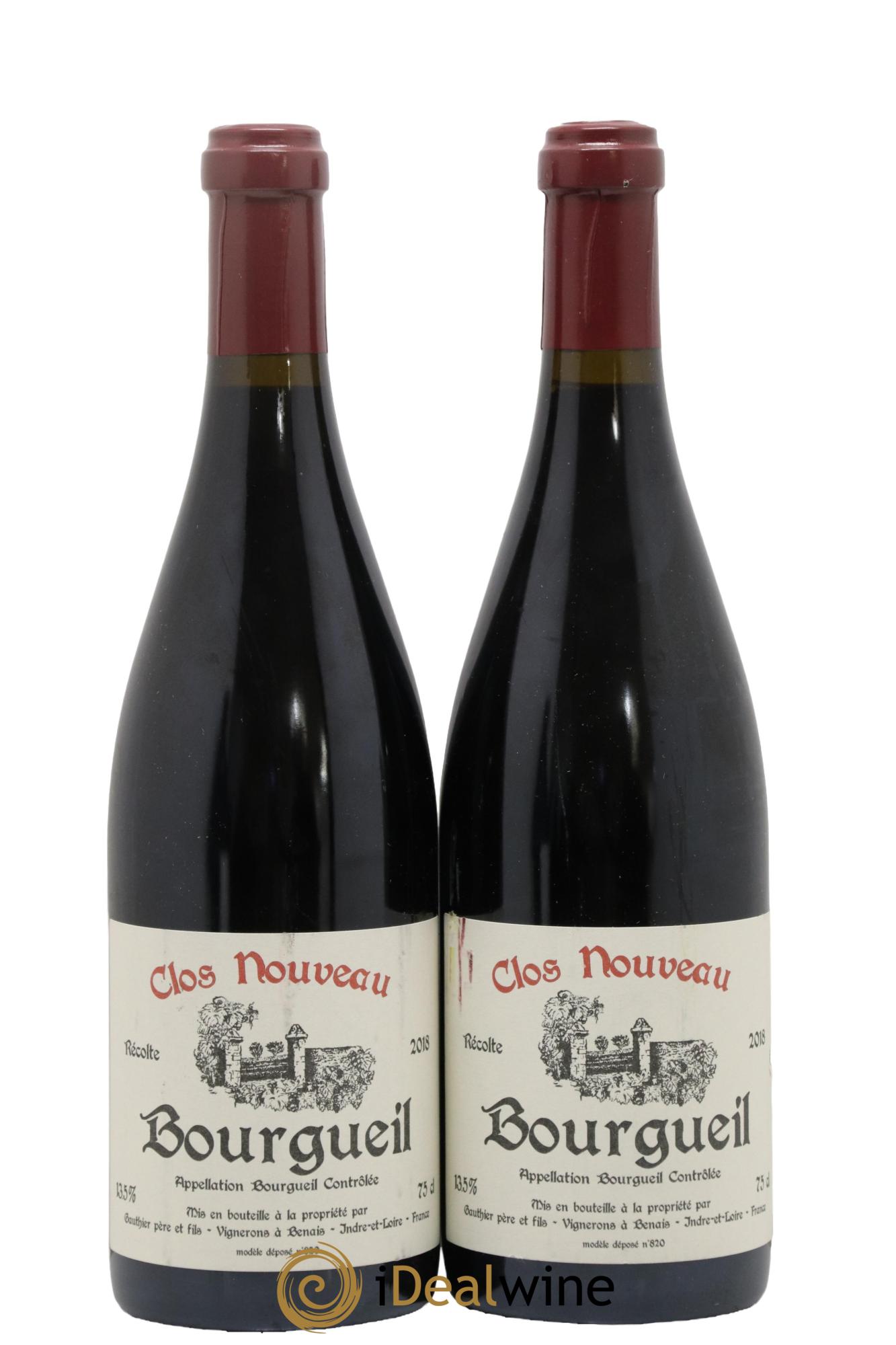 Bourgueil Clos Nouveau Domaine du Bel Air 2018 - Lot de 2 bouteilles - 0