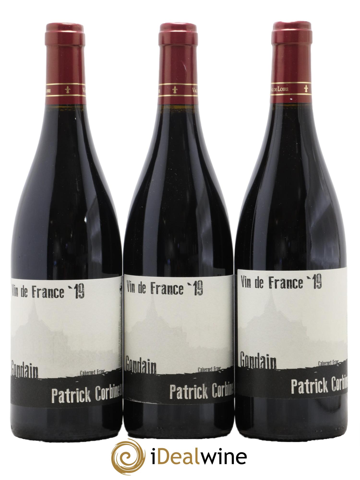 Vin de France Gondain Patrick Corbineau 2019 - Lot de 3 bouteilles - 0