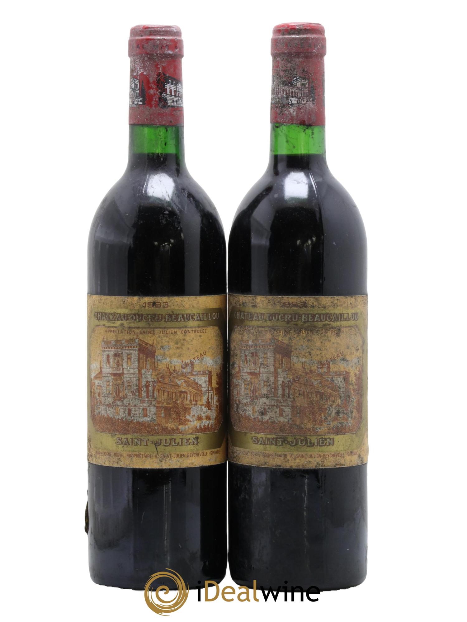 Château Ducru Beaucaillou 2ème Grand Cru Classé 1983 - Posten von 2 Flaschen - 0