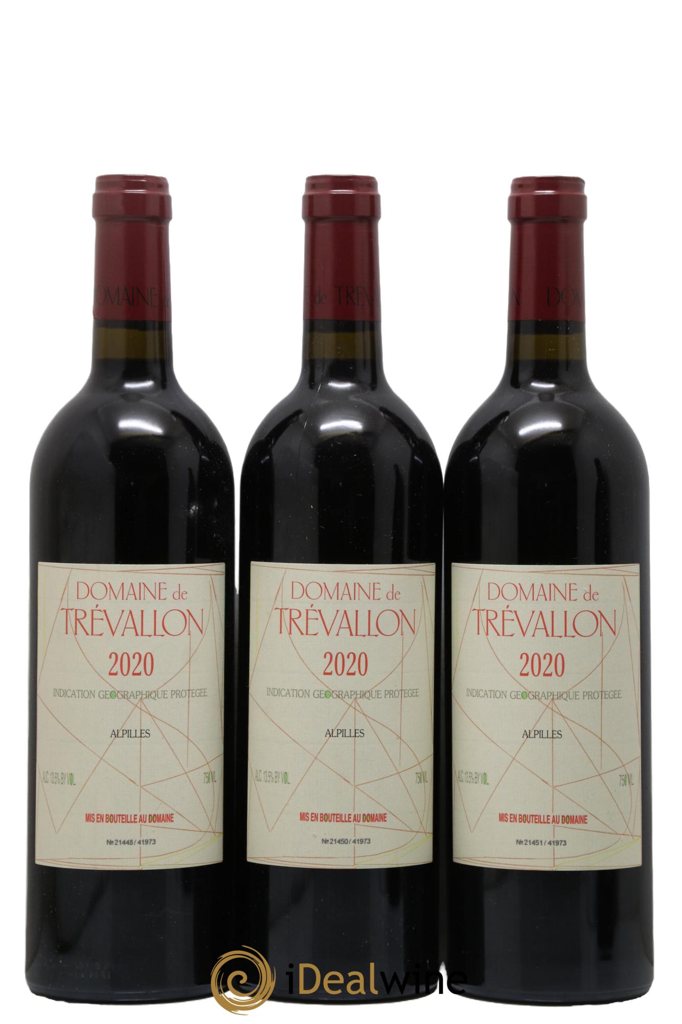 Alpilles Trévallon (Domaine de) Eloi Dürrbach 2020 - Lot de 3 bouteilles - 0