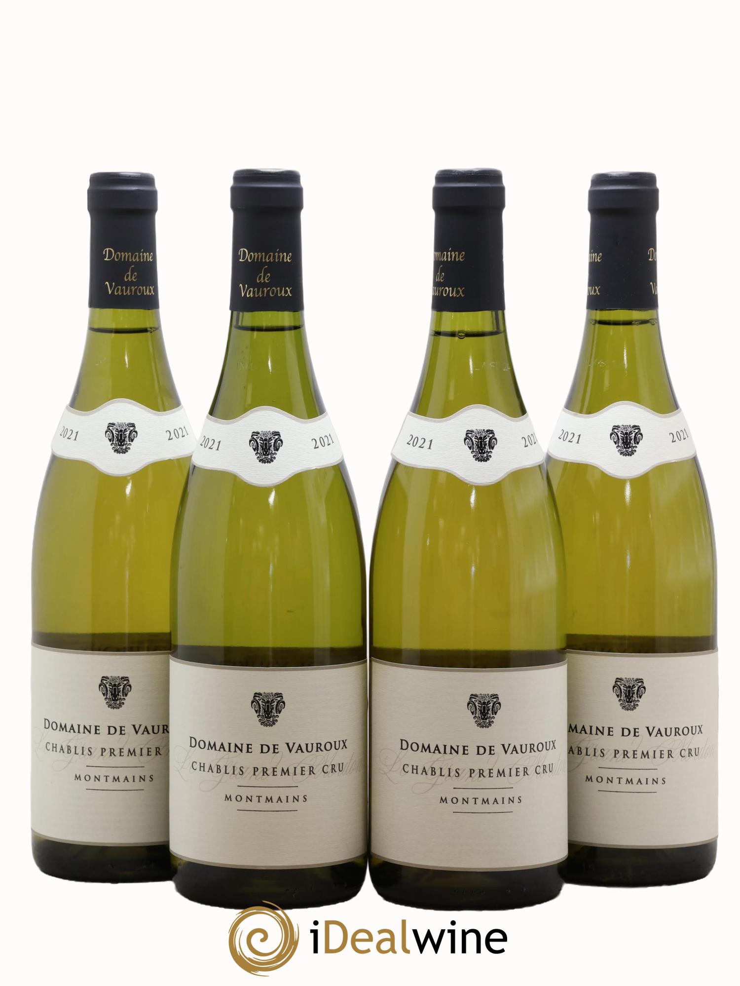 Chablis 1er Cru Montmains Domaine De Vauroux 2021 - Lot de 4 bouteilles - 0