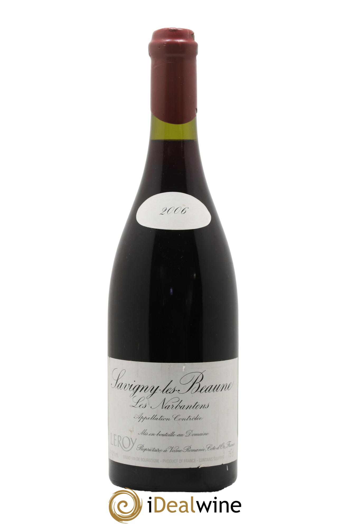 Savigny-lès-Beaune 1er Cru Les Narbantons Leroy (Domaine) 2006 - Lot of 1 bottle - 0