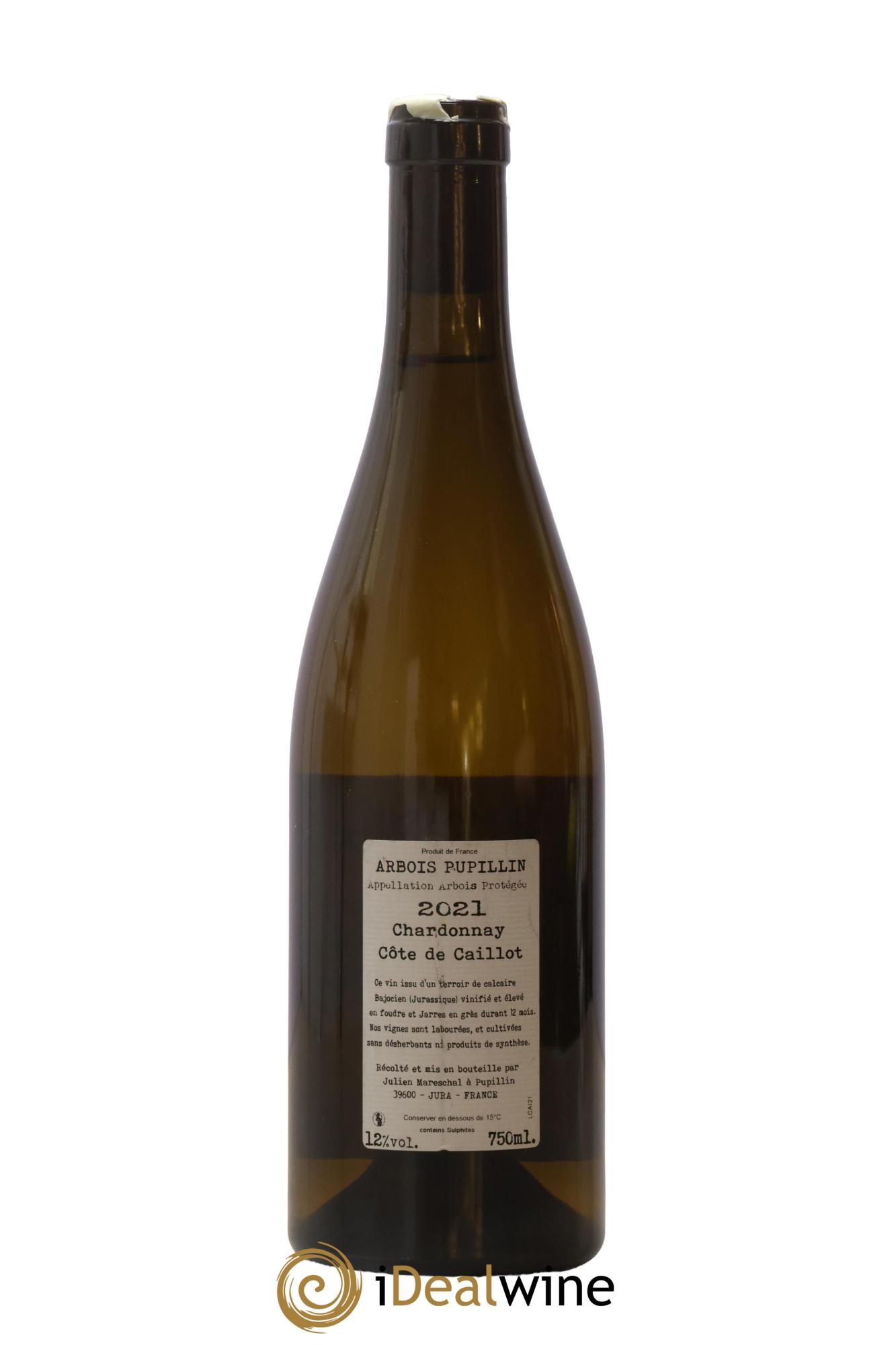 Arbois-Pupillin Chardonnay Côte de Caillot Domaine de la Borde 2021 - Lot de 1 bouteille - 1