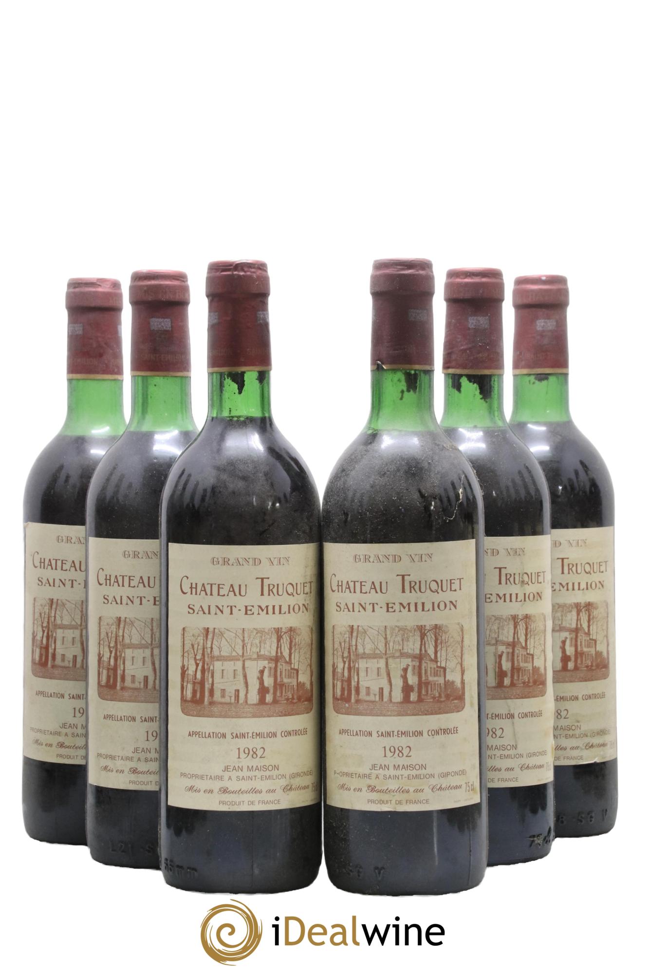 Saint-Émilion Château Truquet 1982 - Lot of 6 bottles - 0