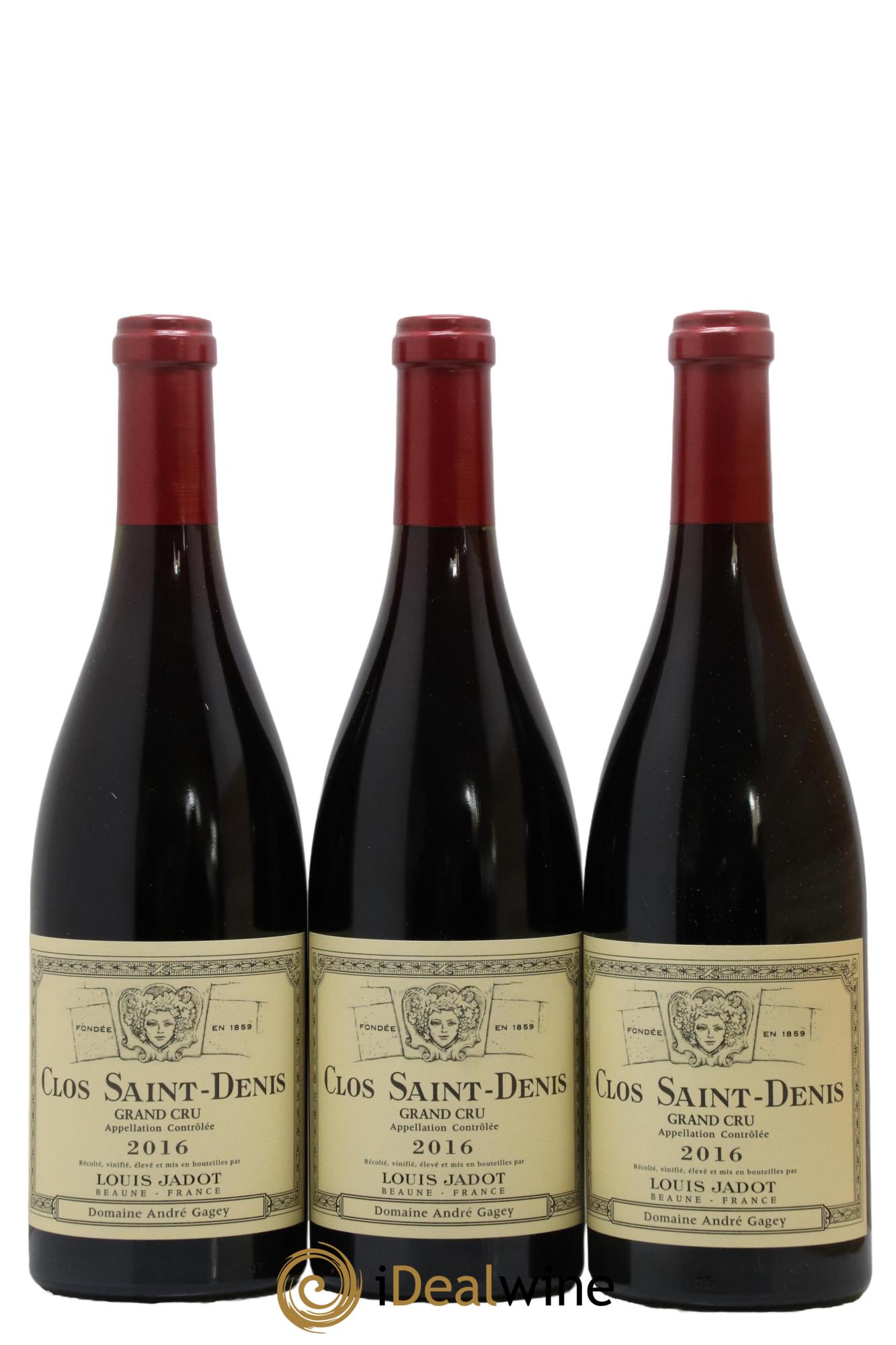 Clos Saint-Denis Grand Cru Maison Louis Jadot 2016 - Lot of 3 bottles - 0