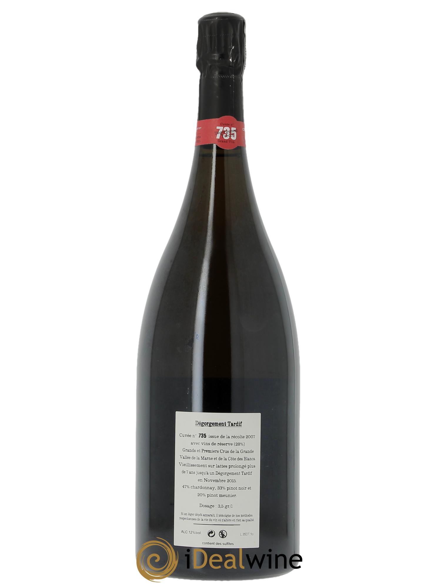 Cuvée 735 DT (Dégorgement Tardif) Extra-Brut Jacquesson - Lotto di 1 magnum - 2