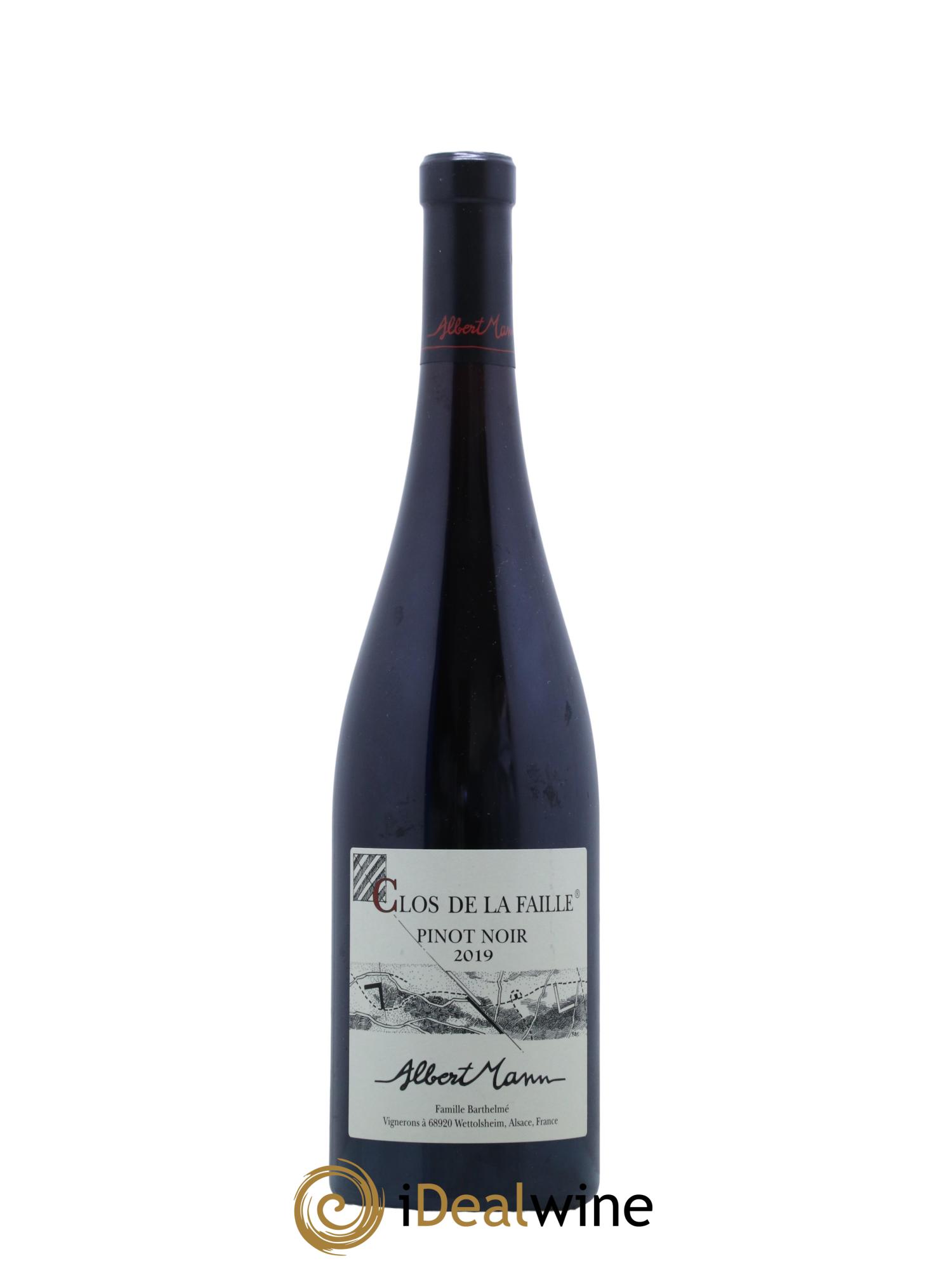 Alsace Pinot Noir Clos de la Faille Albert Mann 2019 - Lot de 1 bouteille - 0