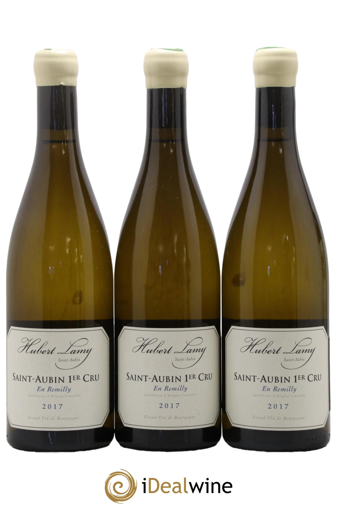 Saint-Aubin 1er Cru En Rémilly Hubert Lamy 2017 - Lot de 3 bouteilles - 0