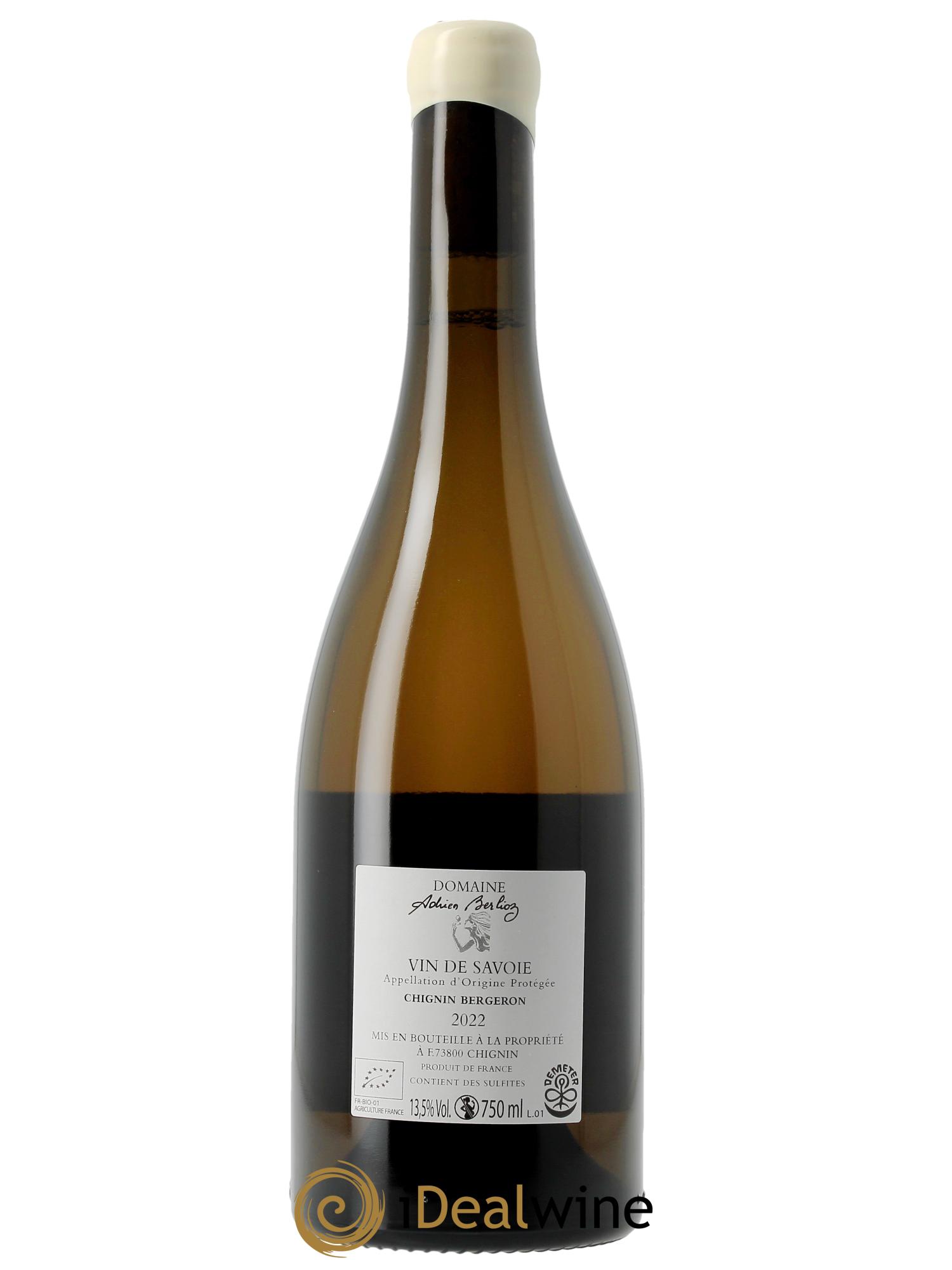 Vin de Savoie Chignin-Bergeron Grand Zeph Adrien Berlioz 2022 - Lot of 1 bottle - 1