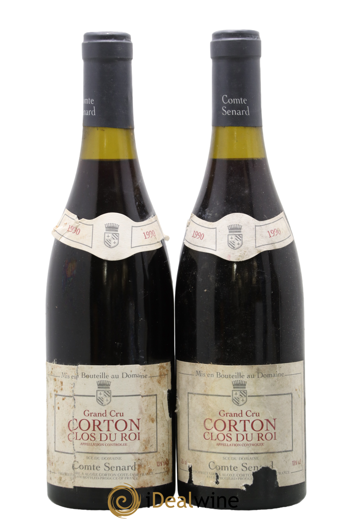 Corton Grand Cru Clos du Roi Comte Senard 1990 - Posten von 2 Flaschen - 0
